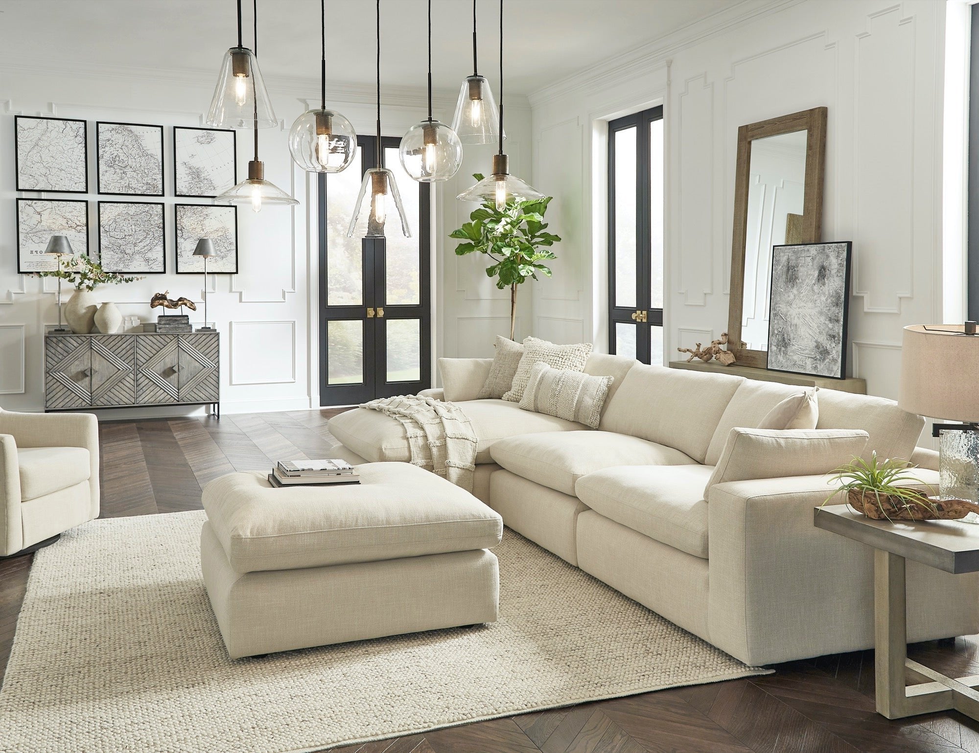 Elyza 3-Piece Sectional with Chaise - Adams Furniture