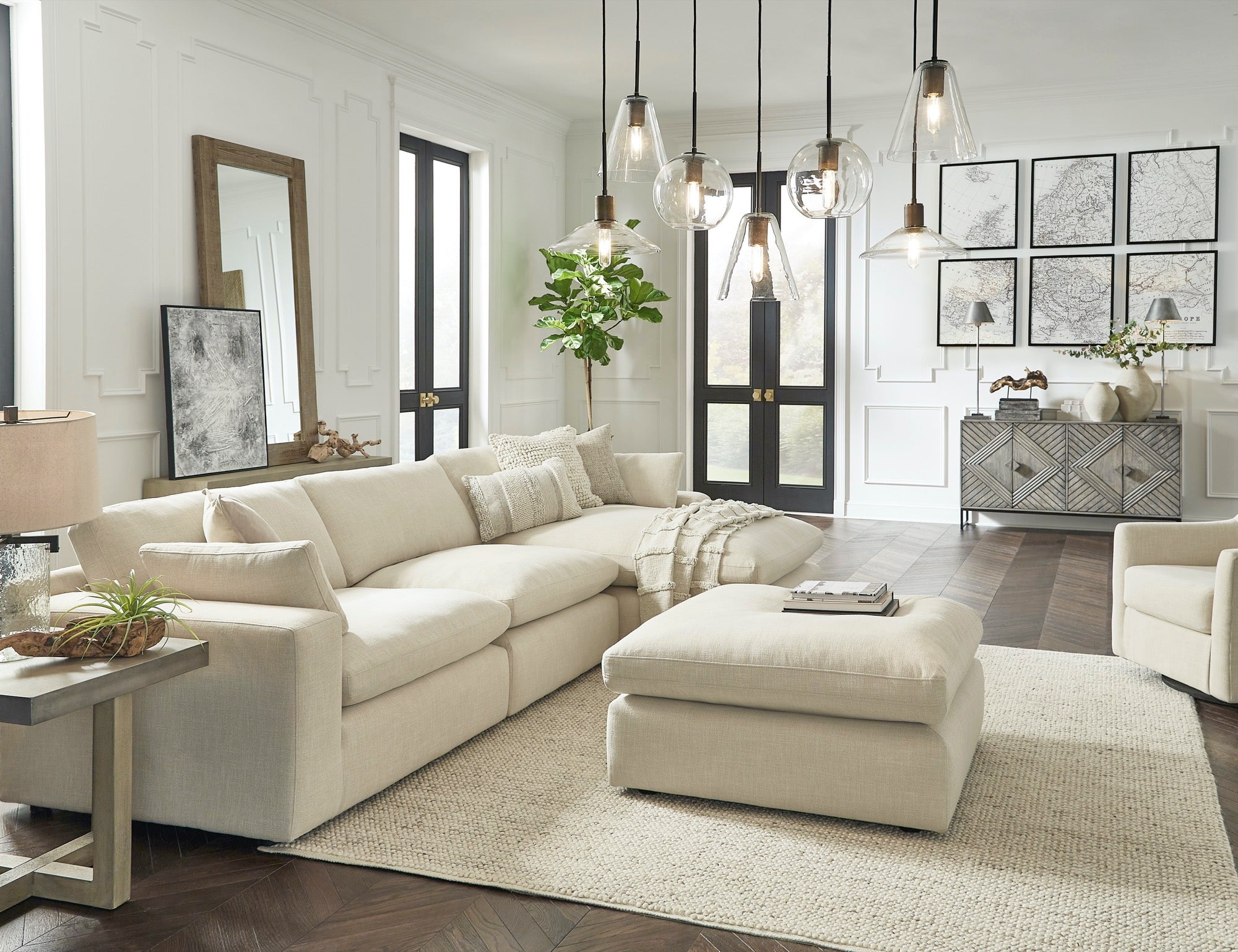 Elyza 3-Piece Sectional with Chaise - Adams Furniture