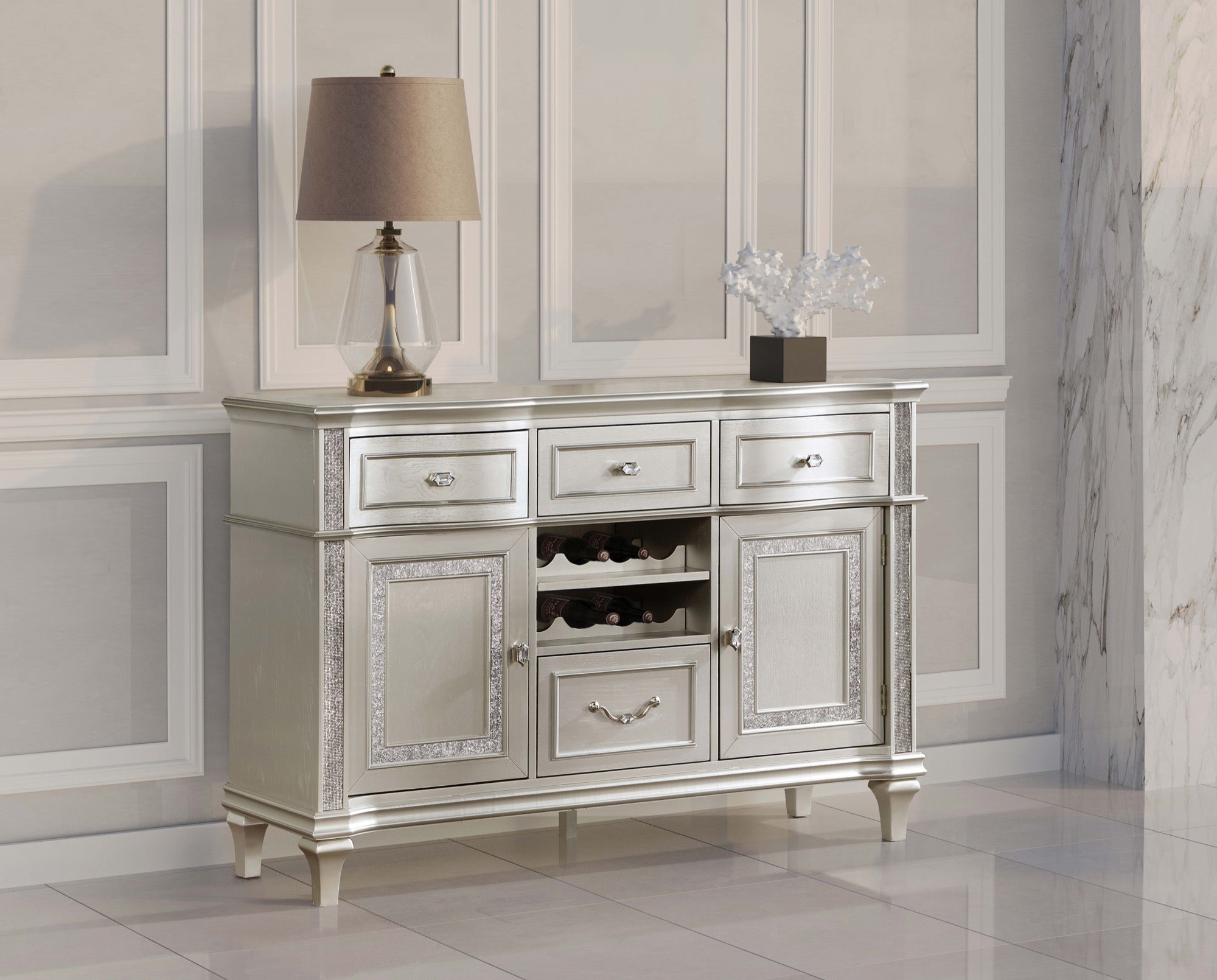 Evangeline 4-Drawer Sideboard Server