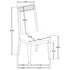 Bailey Wood Dining Side Chair Ivory and Black (Set of 2)