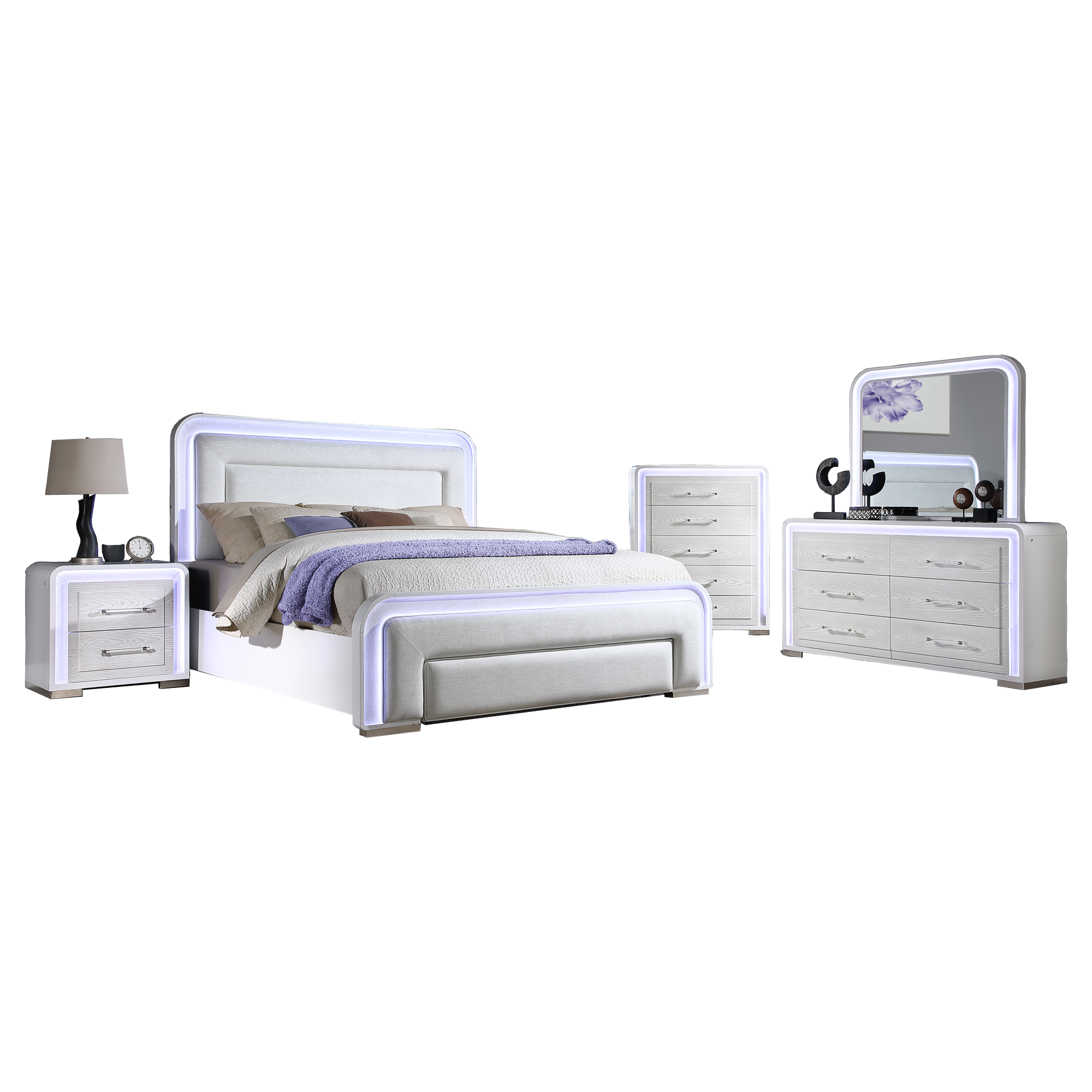 Savannah 5 Piece Queen Bedroom Set - Adams Furniture