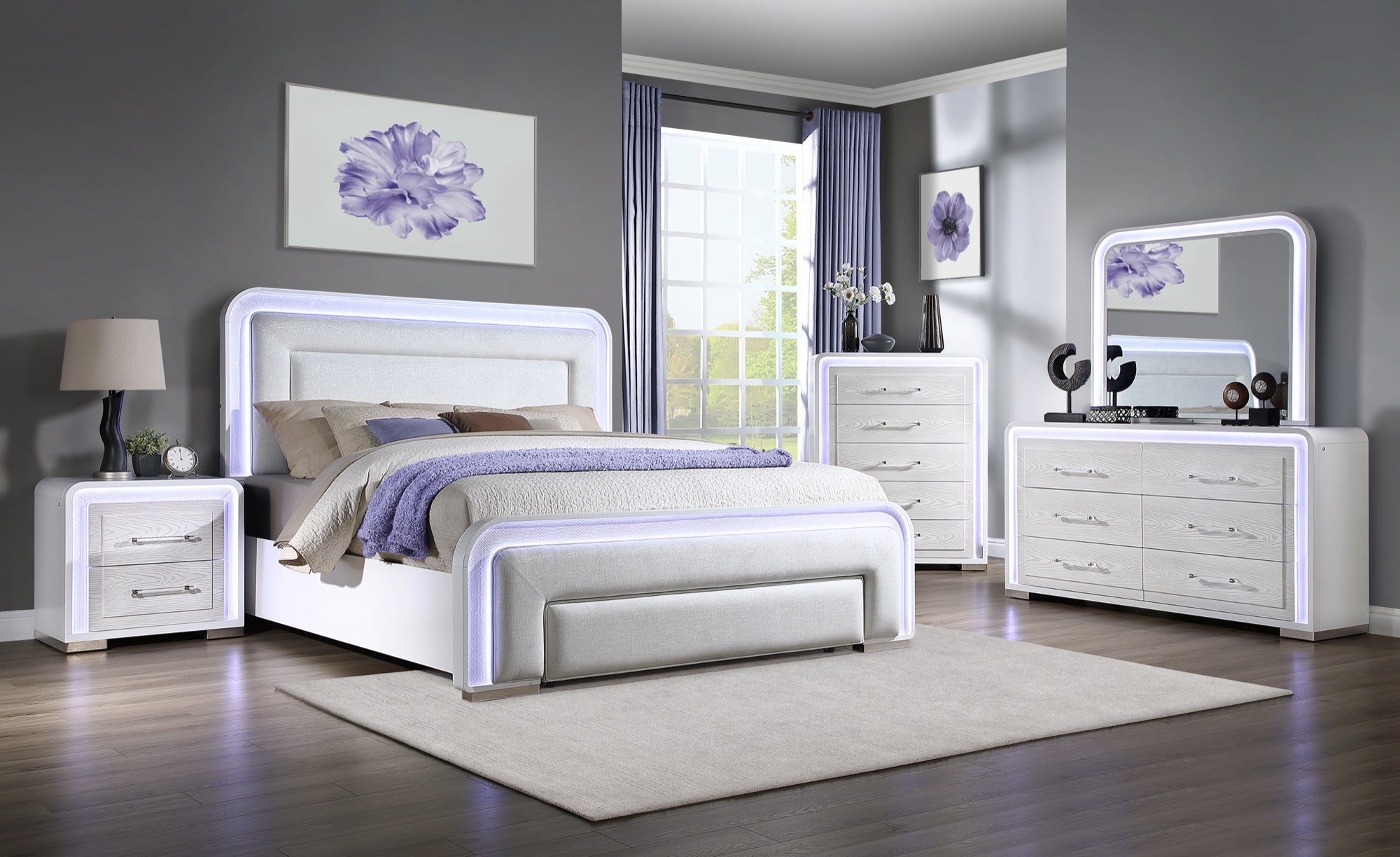 Savannah 5 Piece Queen Bedroom Set - Adams Furniture
