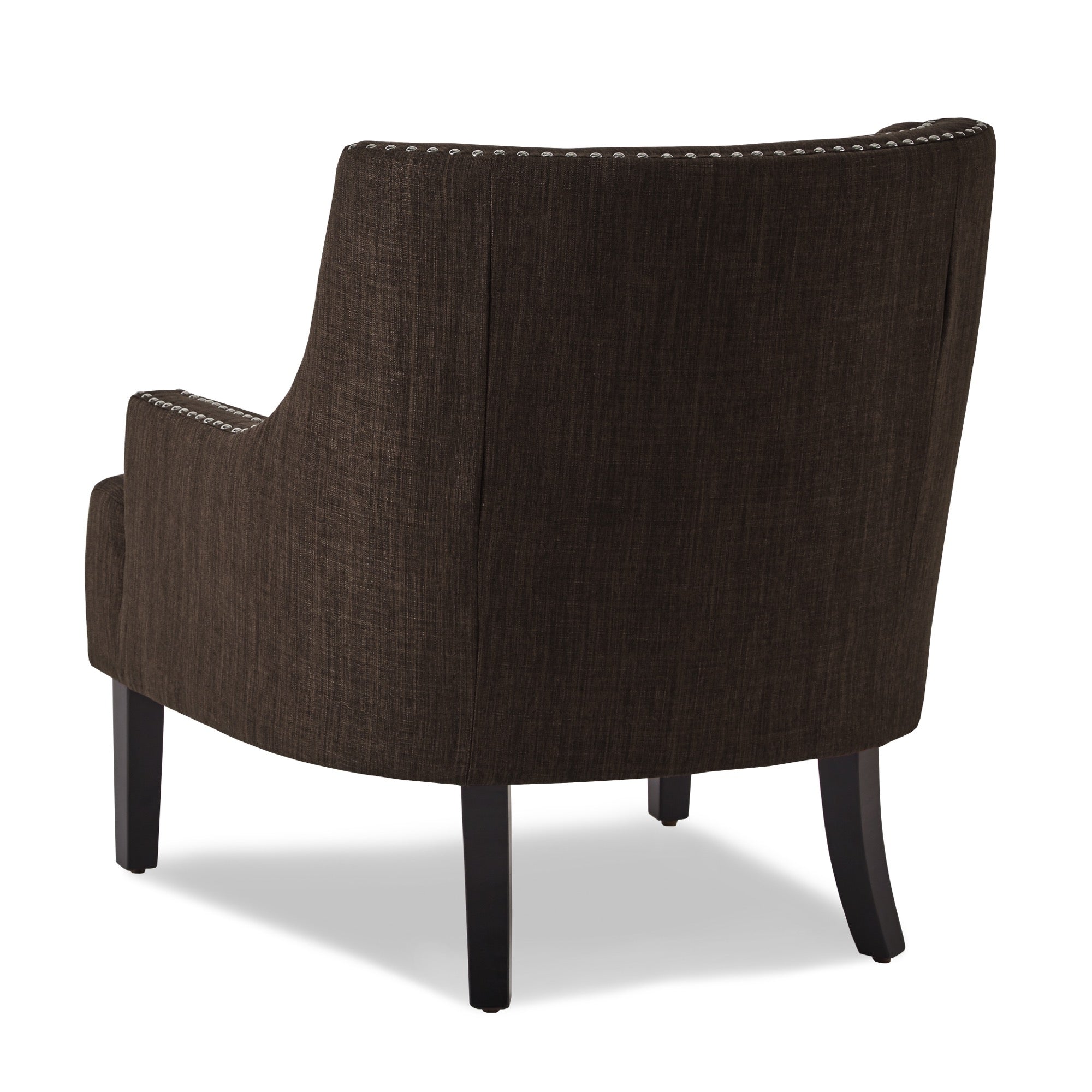 Chocolate Nailhead Accent Chair
