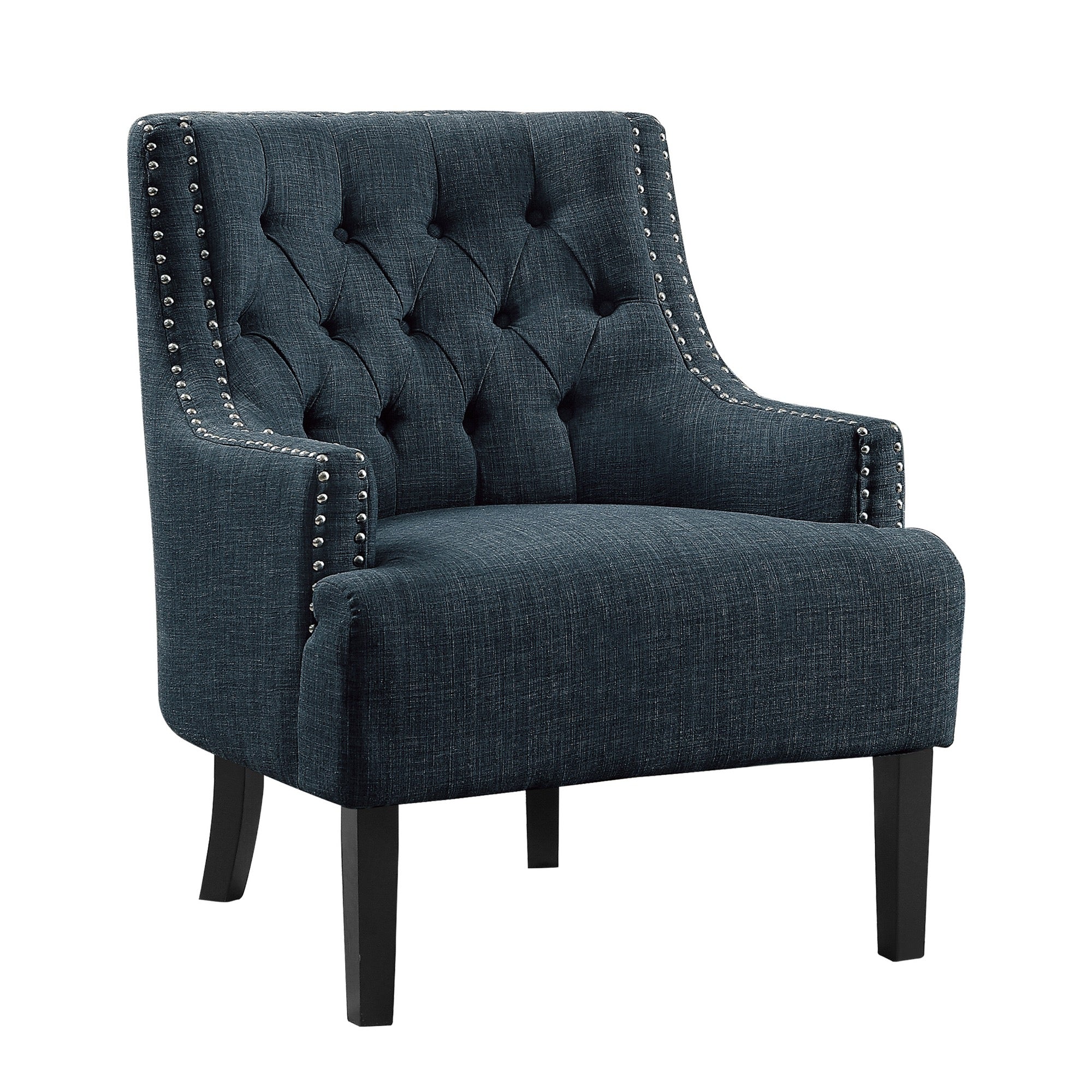 Indigo Nailhead Accent Chair
