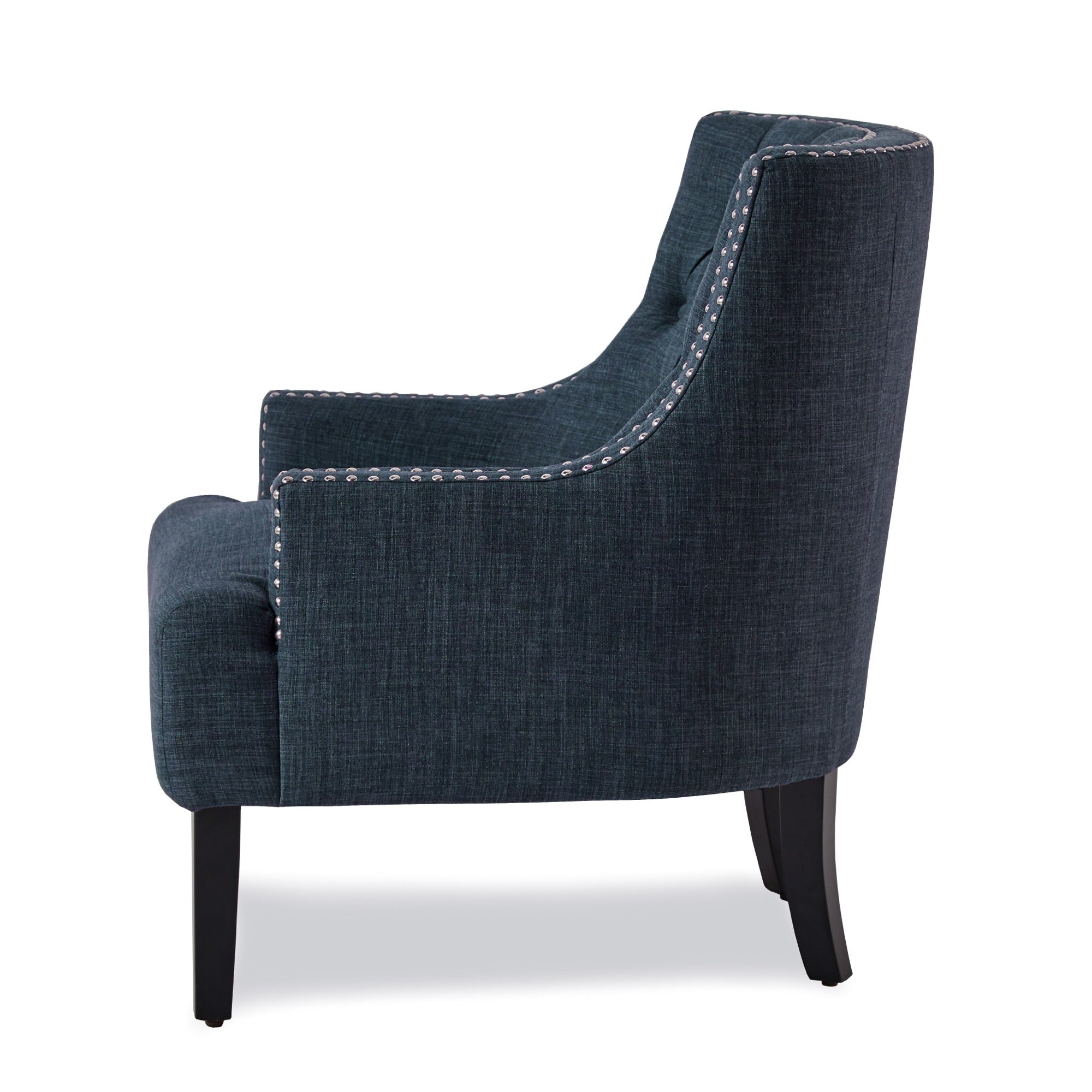 Indigo Nailhead Accent Chair - Adams Furniture