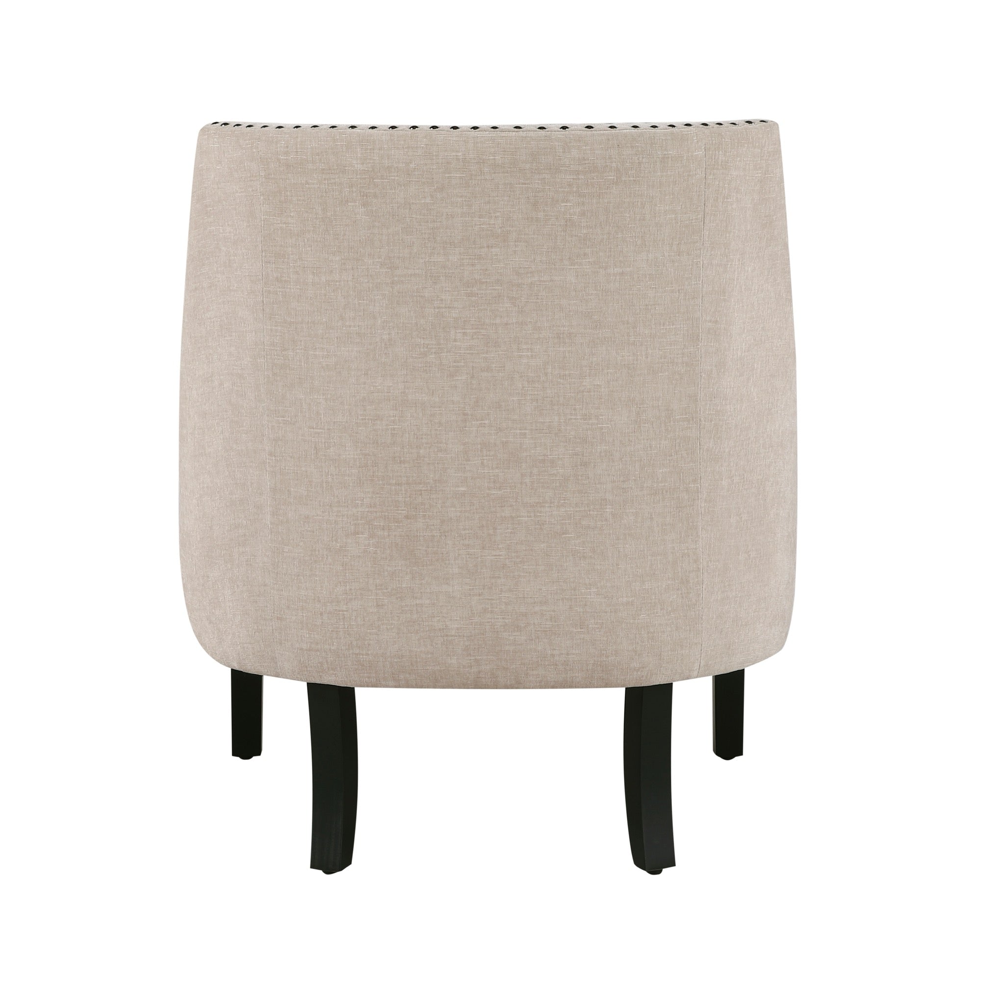 Beige Nailhead Accent Chair