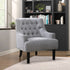 Grey Nailhead Accent Chair