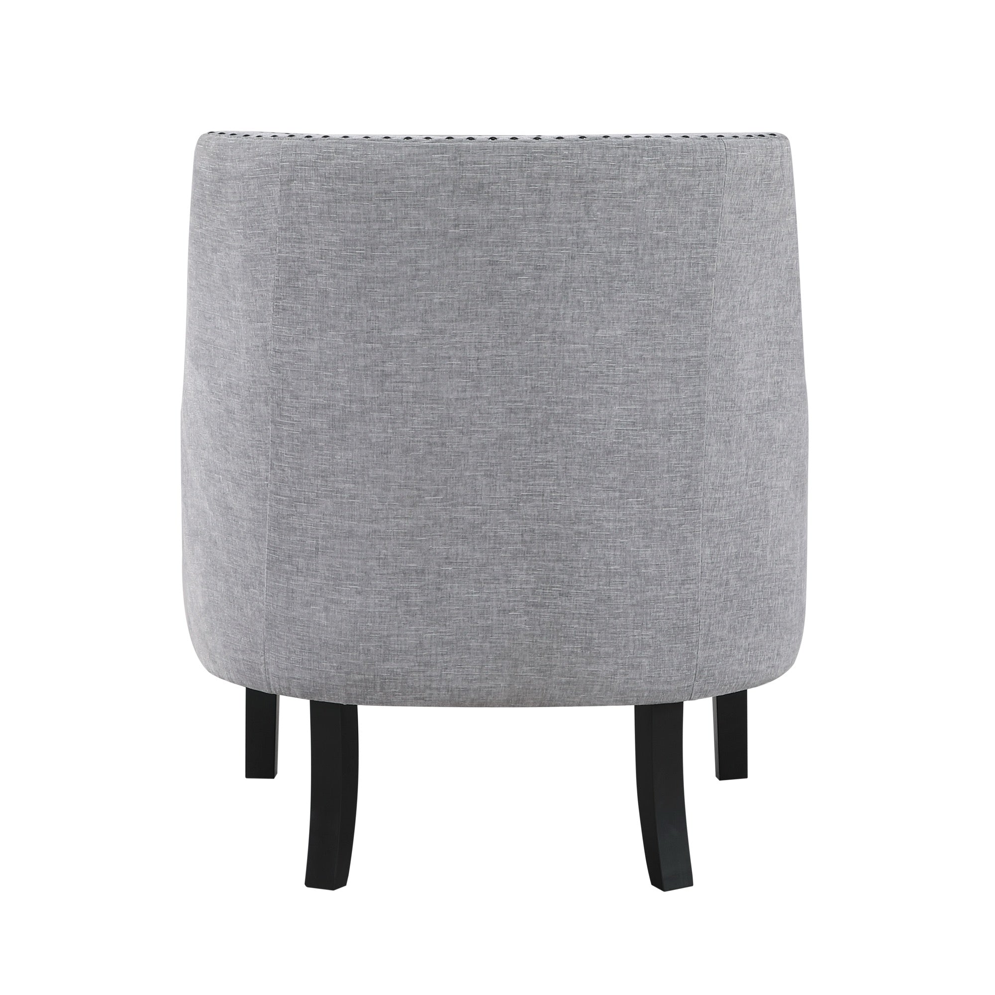 Grey Nailhead Accent Chair