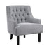 Grey Nailhead Accent Chair