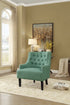 Green Nailhead Accent Chair
