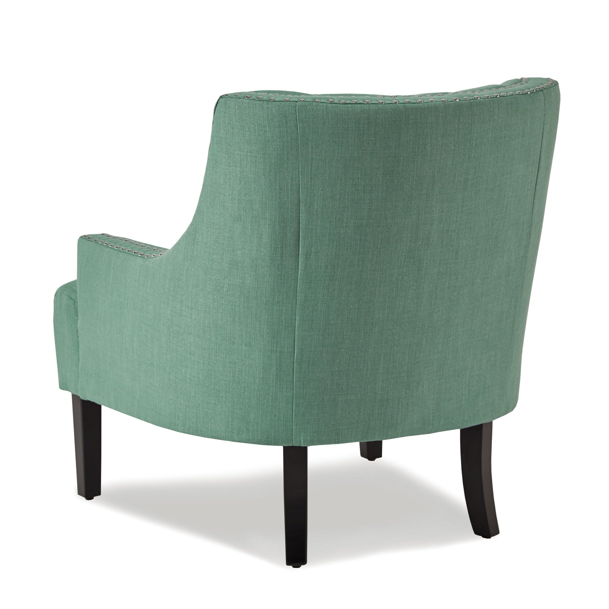 Green Nailhead Accent Chair