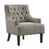 Taupe Nailhead Accent Chair