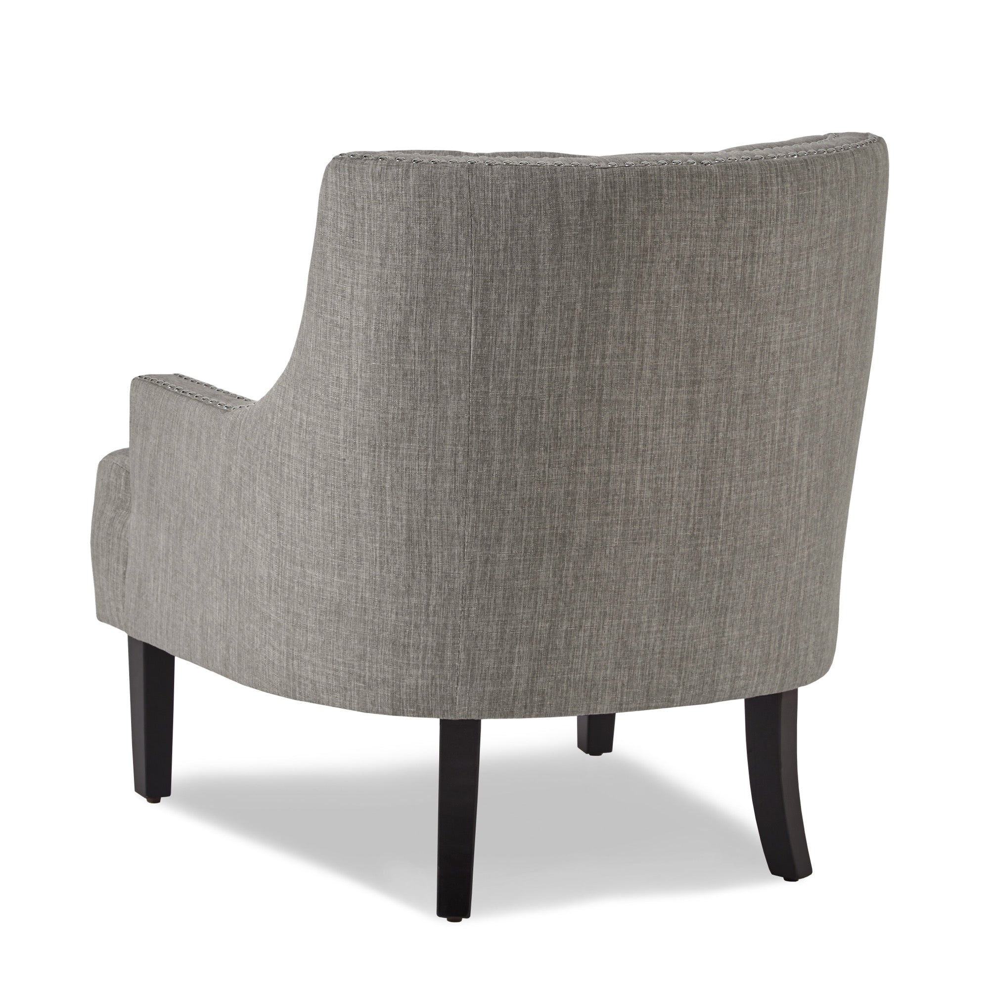 Taupe Nailhead Accent Chair