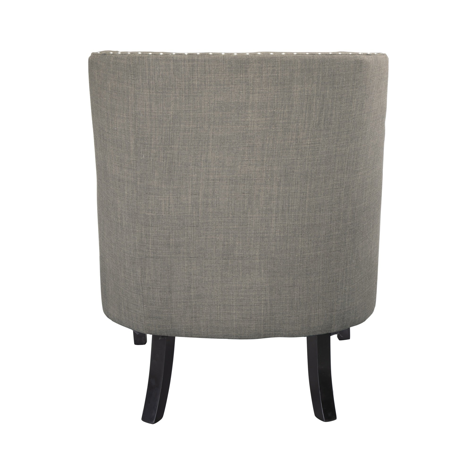 Taupe Nailhead Accent Chair