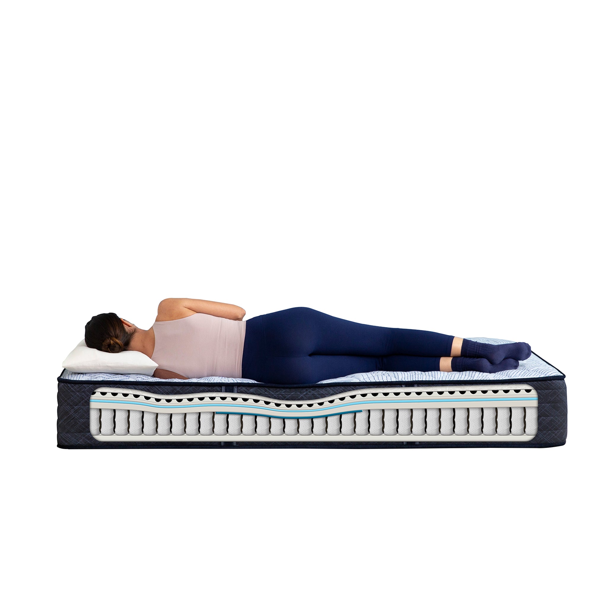 Serta Perfect Sleeper Blue Lagoon Firm Twin Mattress - Adams Furniture