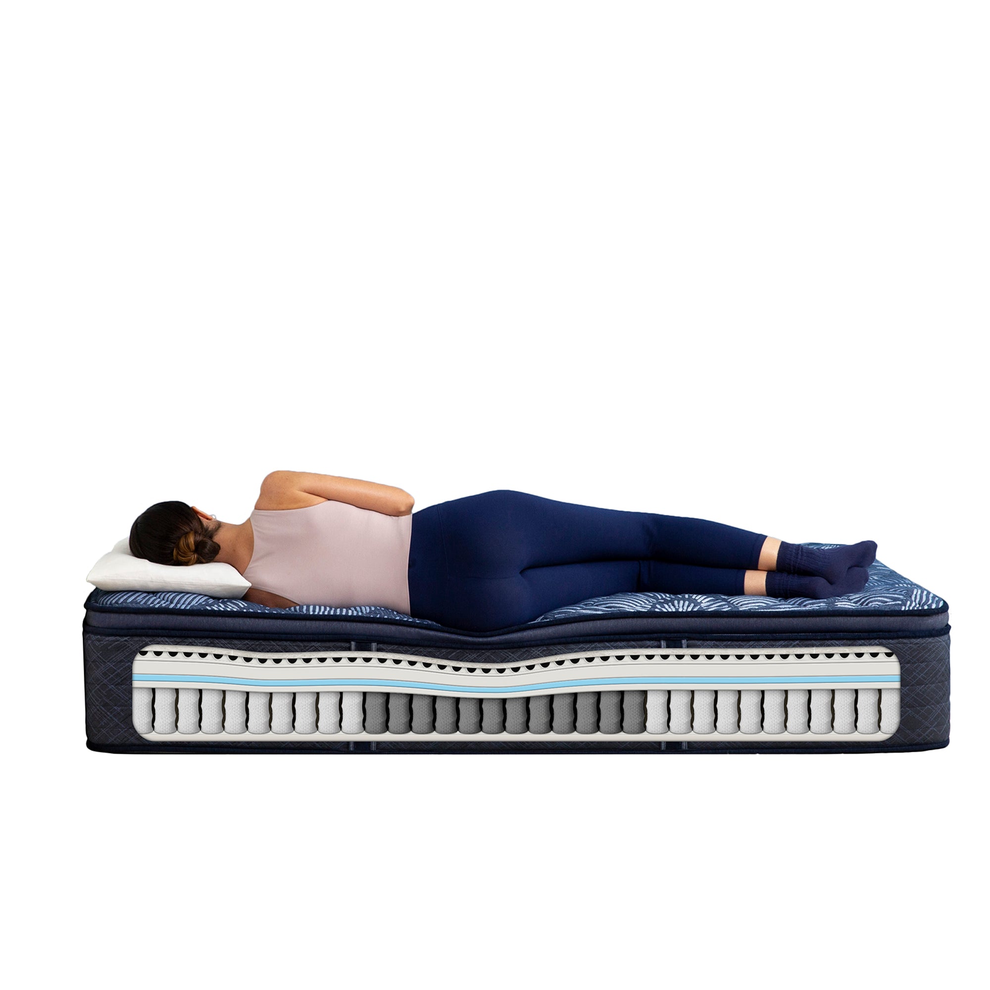 Serta Perfect Sleeper Cobalt Calm Medium Firm Pillow Top King Mattress - Adams Furniture