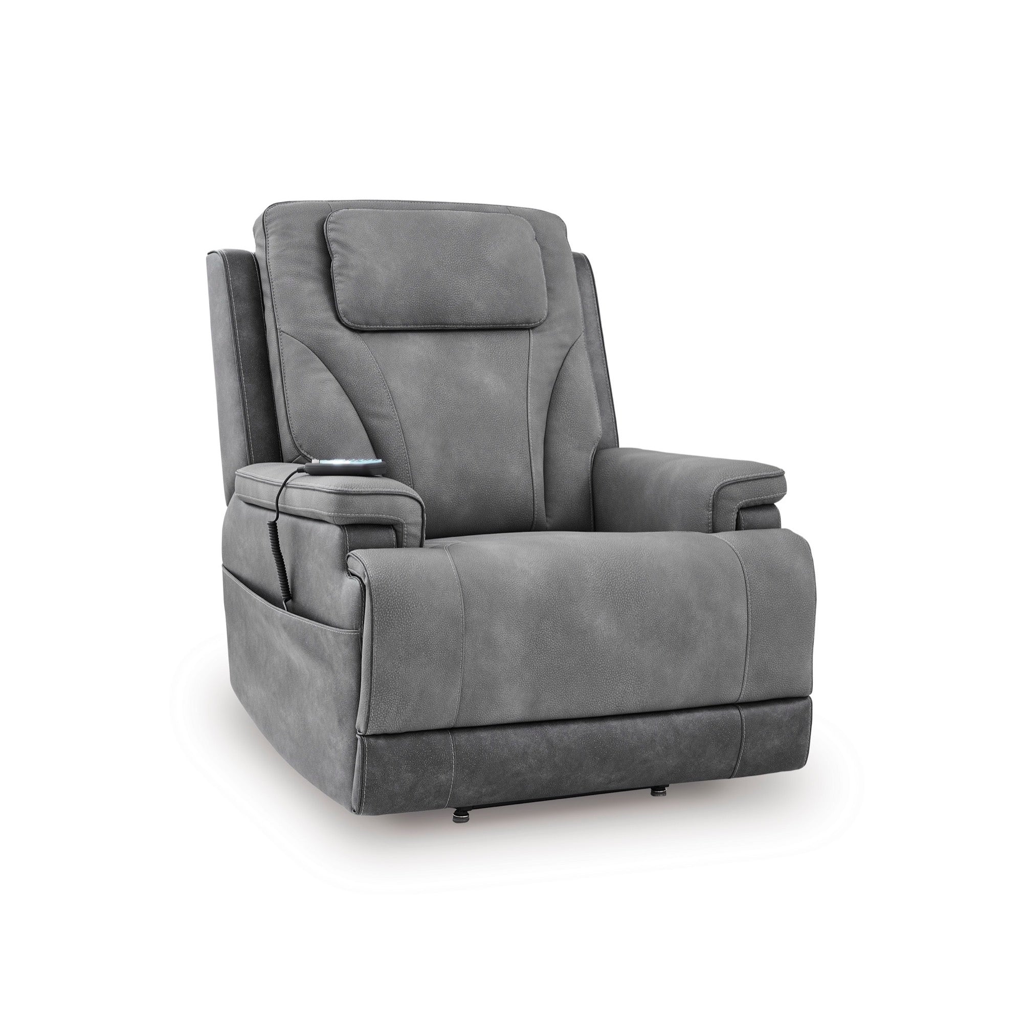 Slate Power Lift Recliner - Adams Furniture