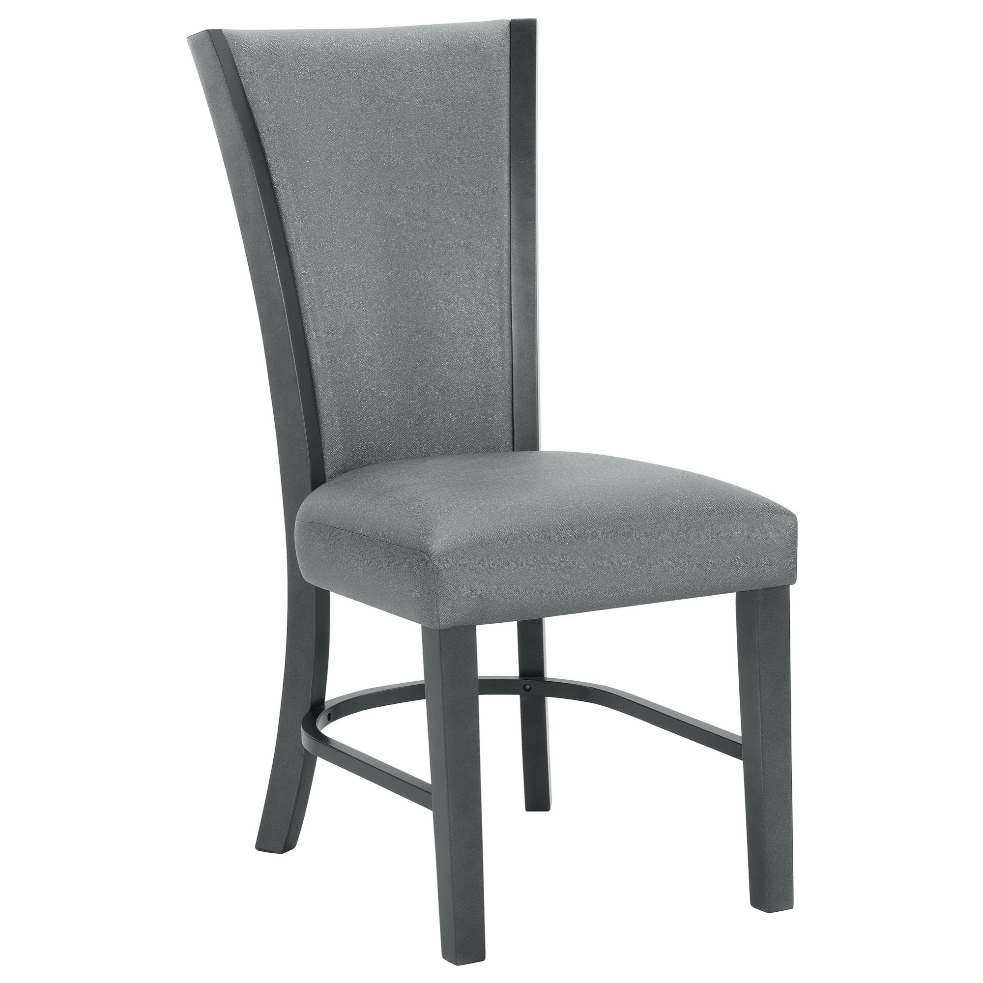 Amelia Glitter Grey Dining Chair (Set of 2) - Adams Furniture