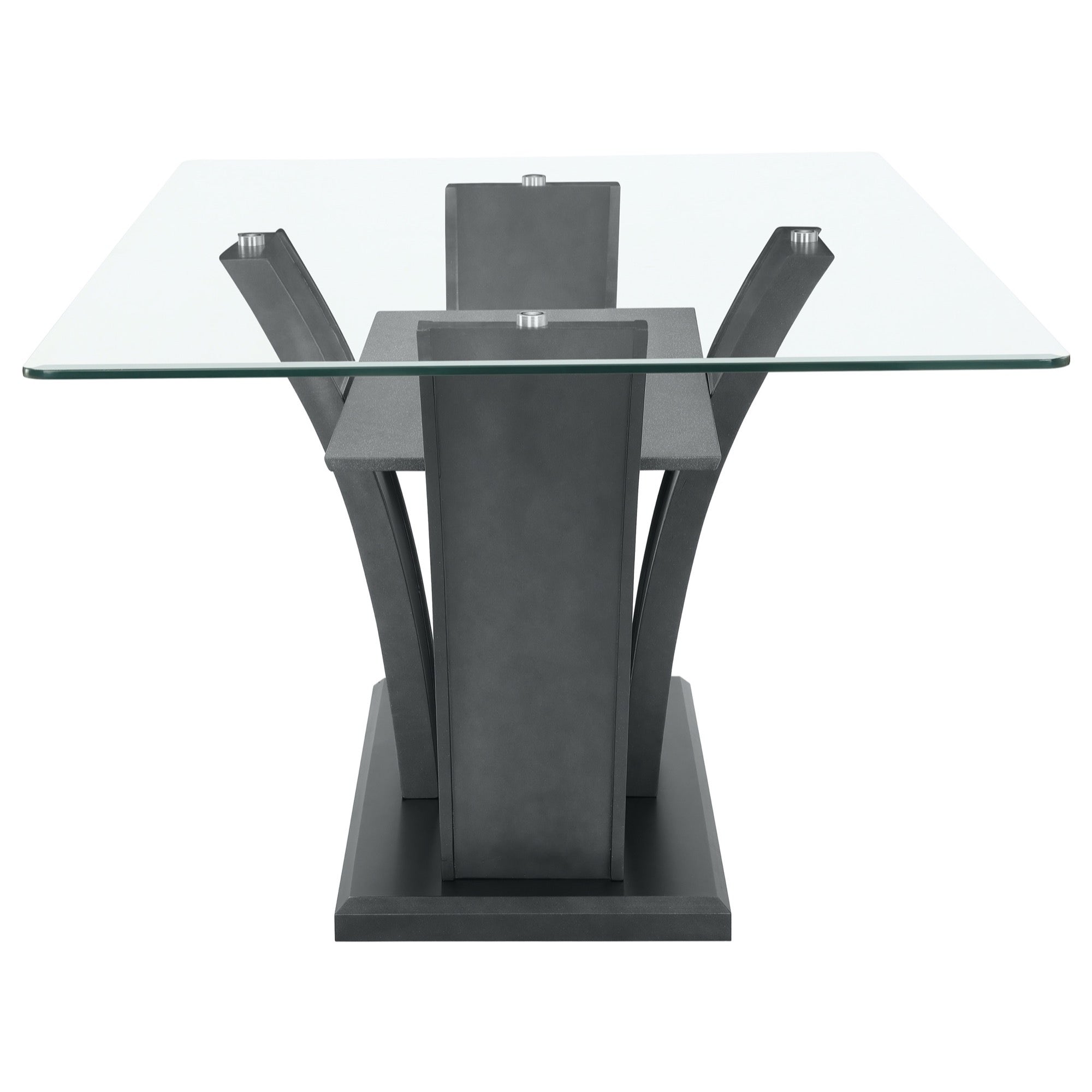 Amelia Glass Top Dining Table - Adams Furniture