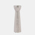Ceramic 14" Bead Candle Holder, Silver