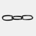 Metal 15" Chain Decor, Black