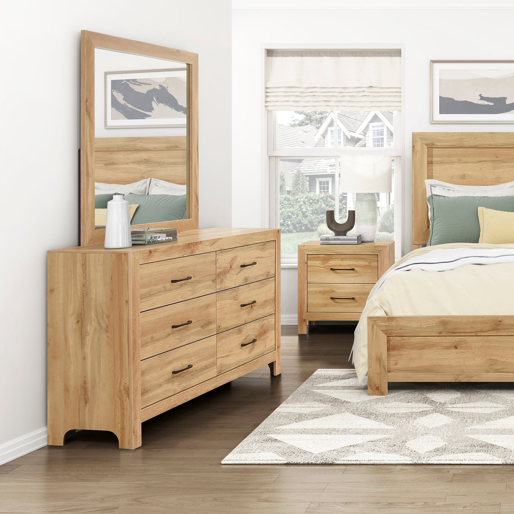 Noah Dresser & Mirror - Adams Furniture