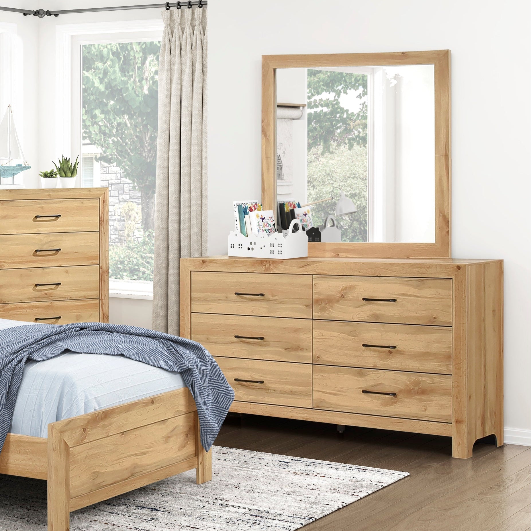 Noah Dresser & Mirror - Adams Furniture
