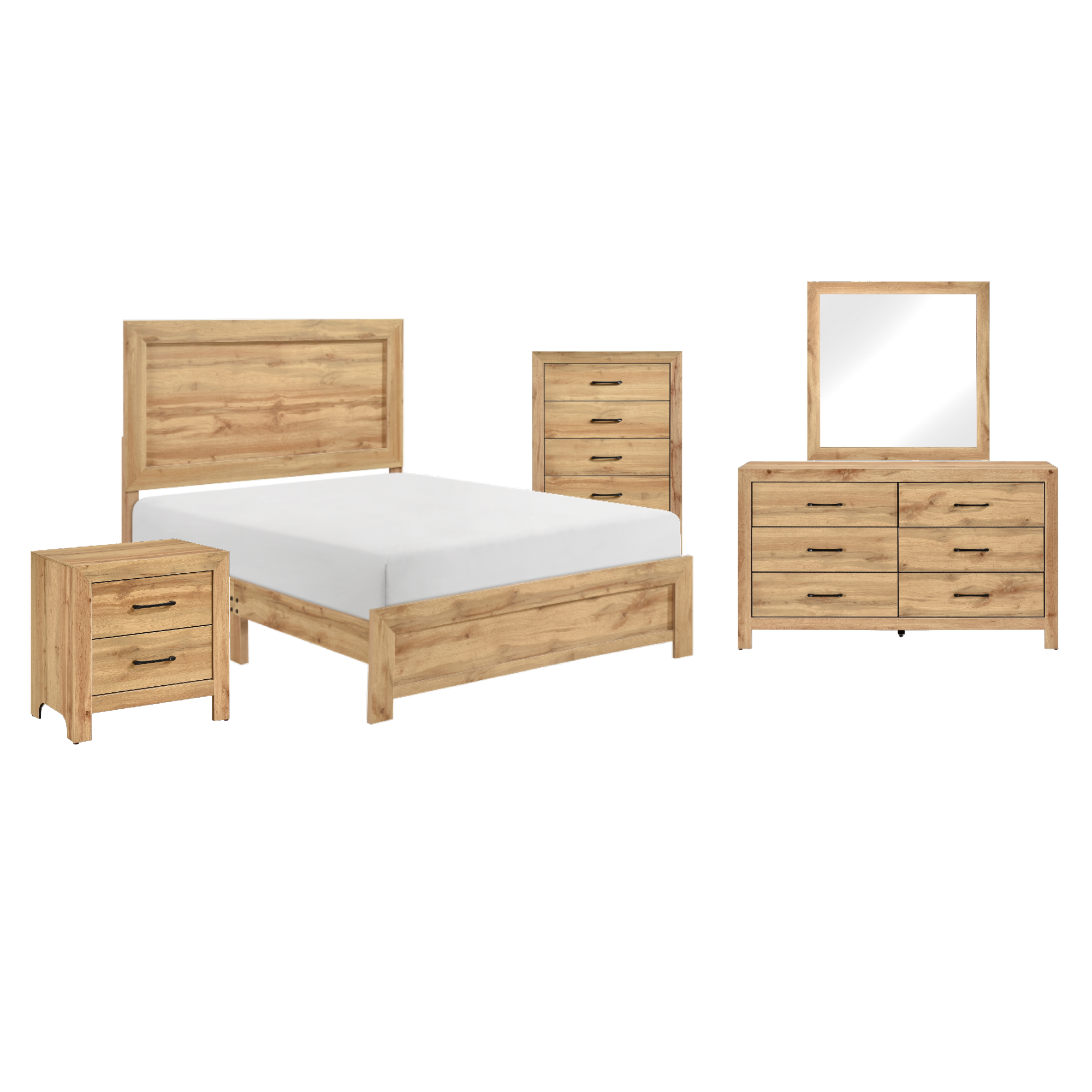 Noah Full 5 Piece Bedroom Set - Adams Furniture