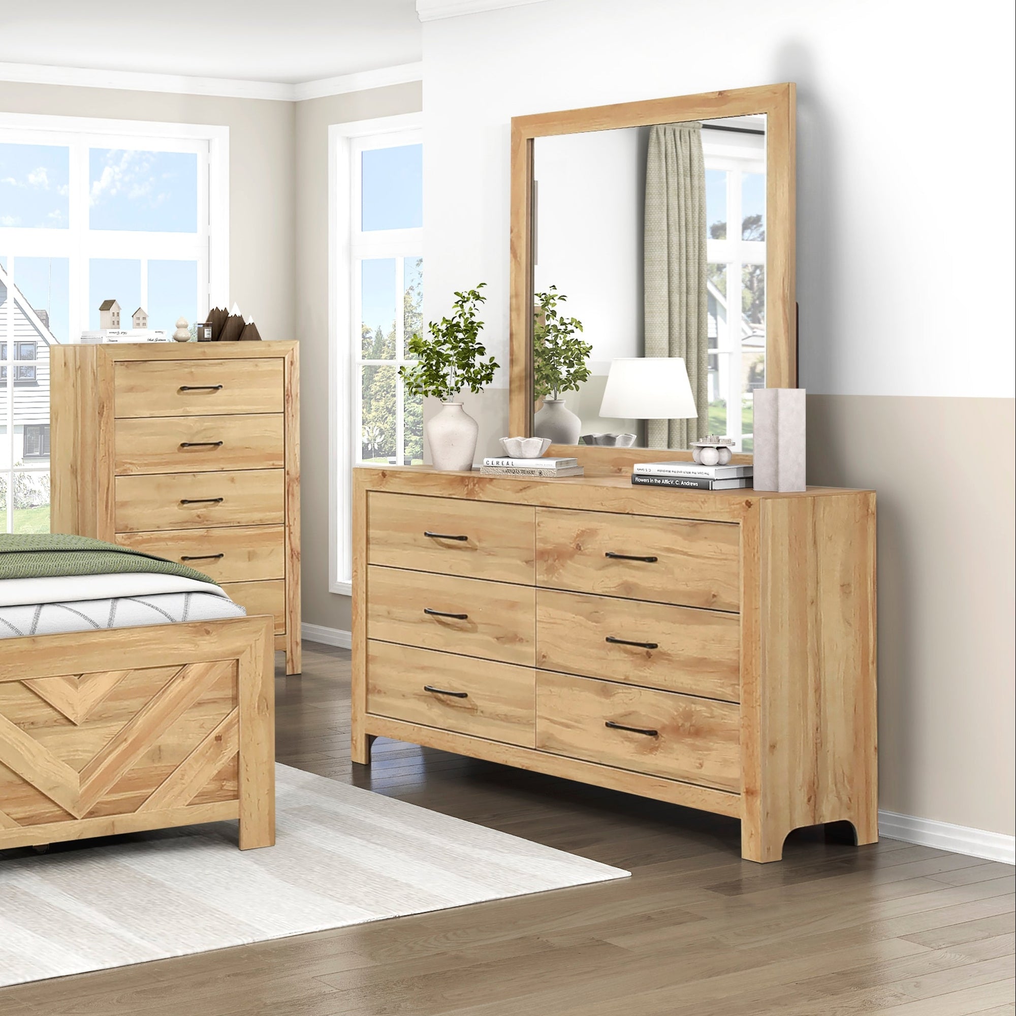 Noah Dresser & Mirror - Adams Furniture