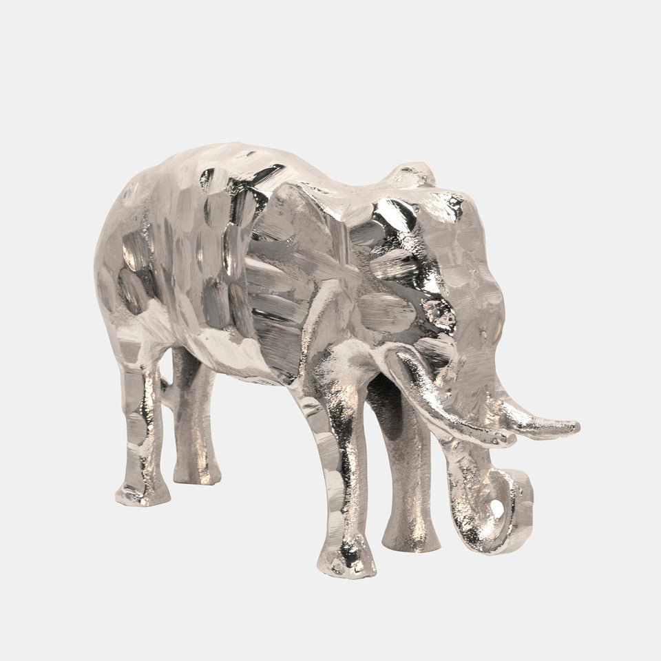 Metal 11" Elephant, Silver