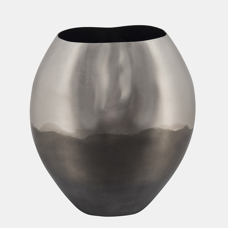 Ombre 11" Vase, Silver