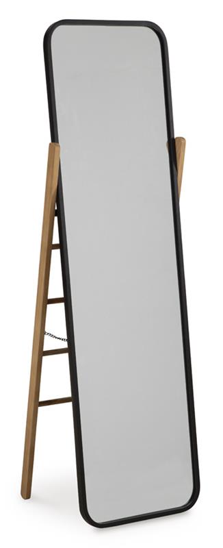 FLOOR MIRROR, BLACK/BROWN - A8010342 (20545)