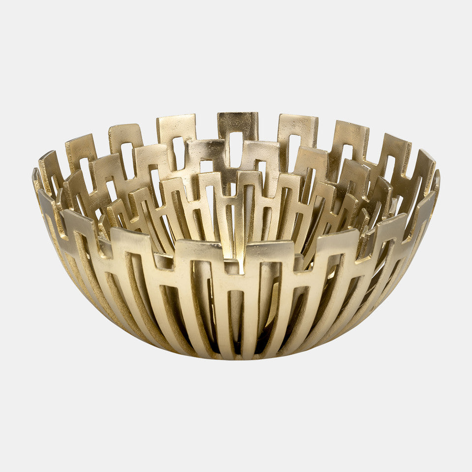 Gold Geometric Bowls (Set of 3)