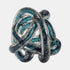 4" Blue Glass Knot
