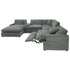 Grey 6-Piece Sectional with Power Reclining Seat