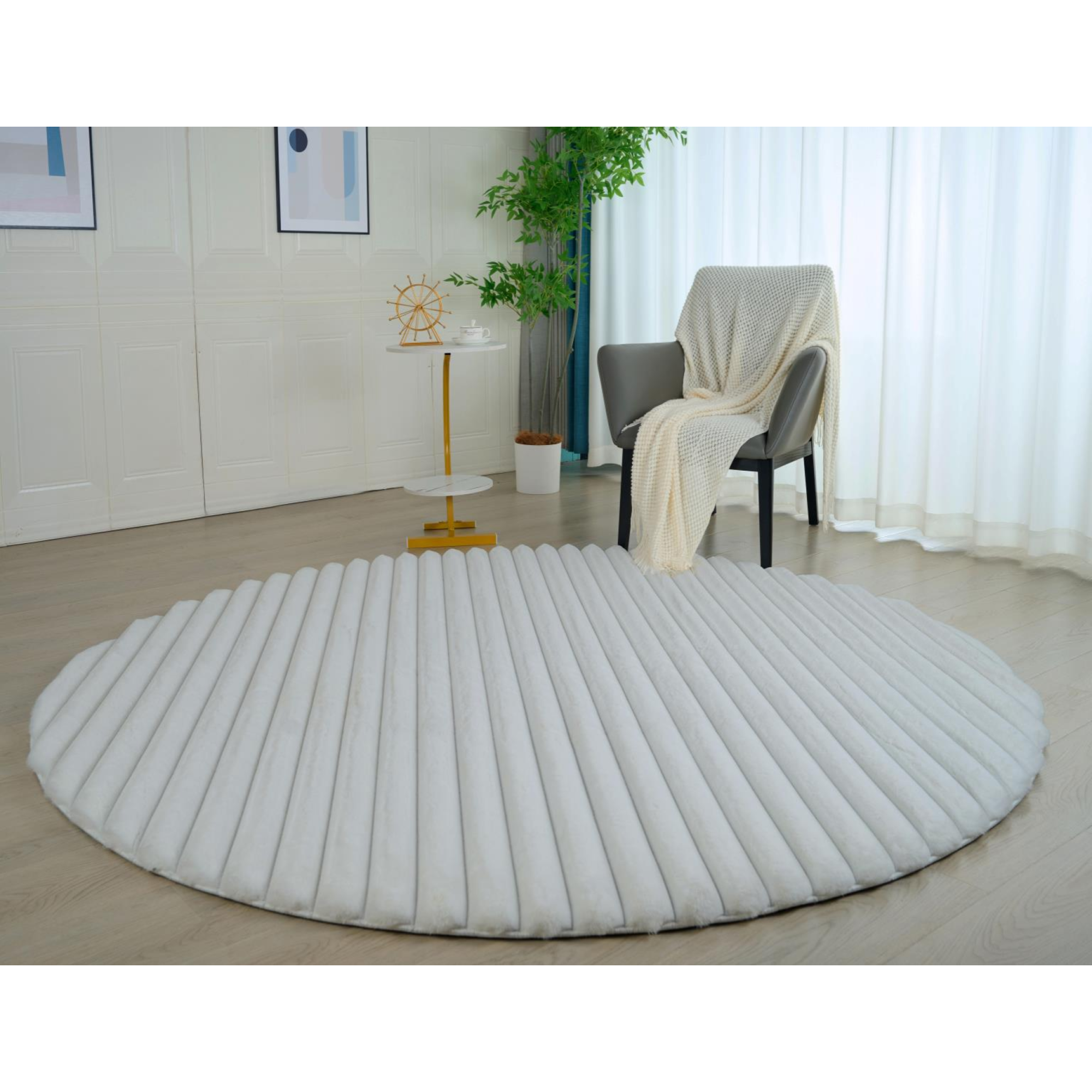 Madrid 7X7 Round Rug - Adams Furniture