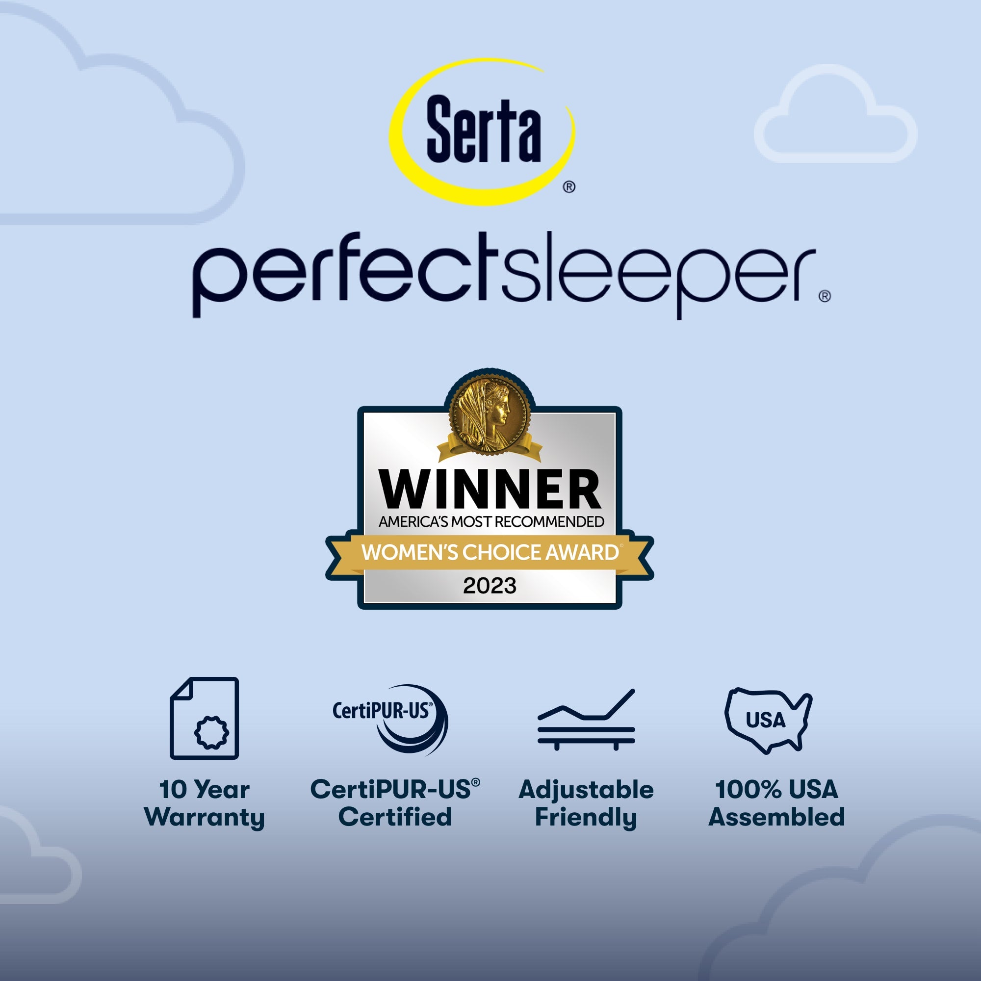 Serta Perfect Sleeper Cobalt Calm Medium Pillow Top Full Mattress