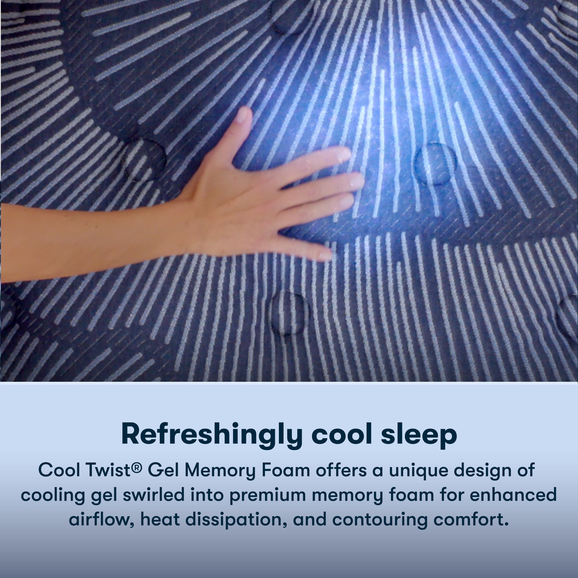 Serta Perfect Sleeper Cool Comfort Gel Memory Foam Pillow