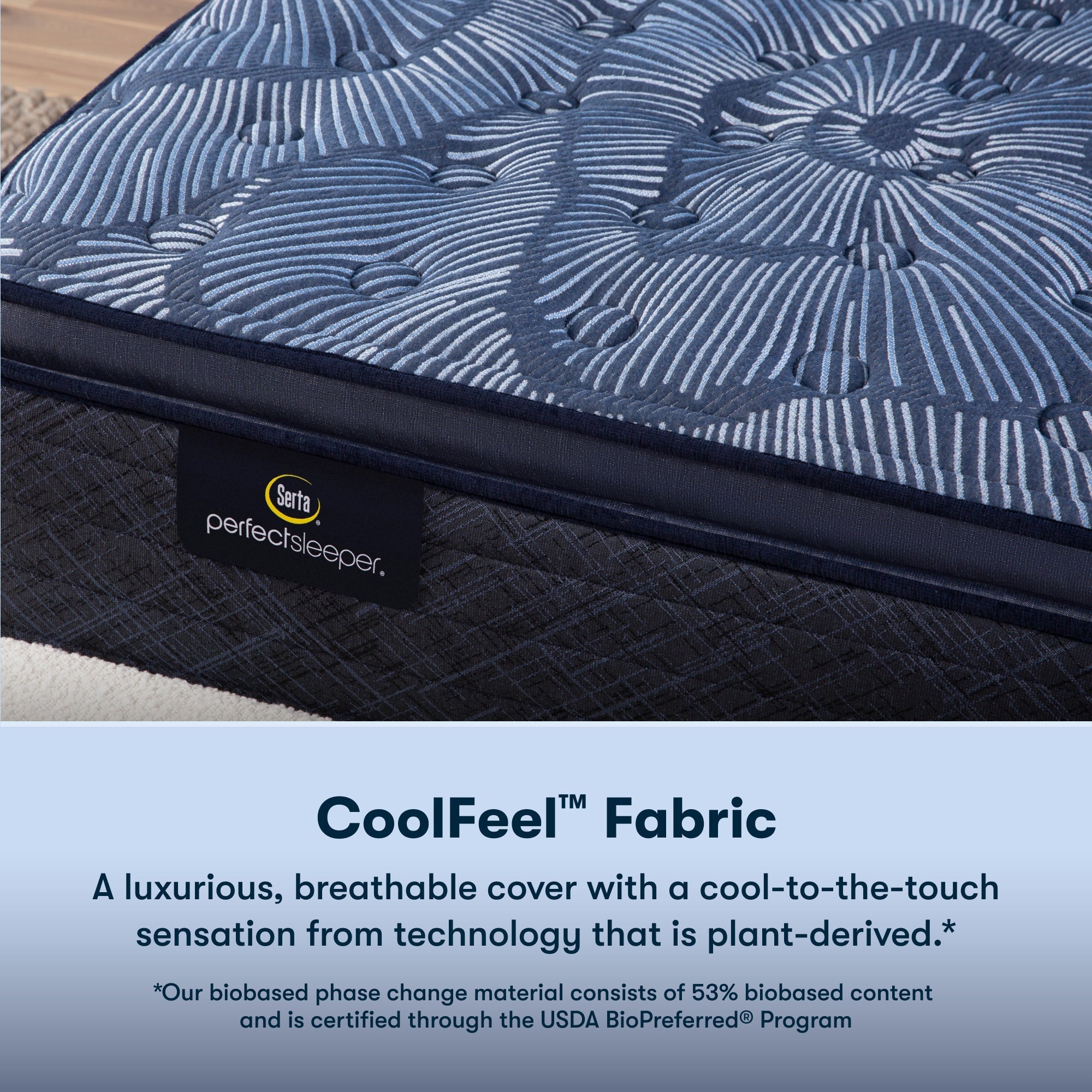 Serta Perfect Sleeper Cobalt Calm Medium Pillow Top Queen Mattress - Adams Furniture