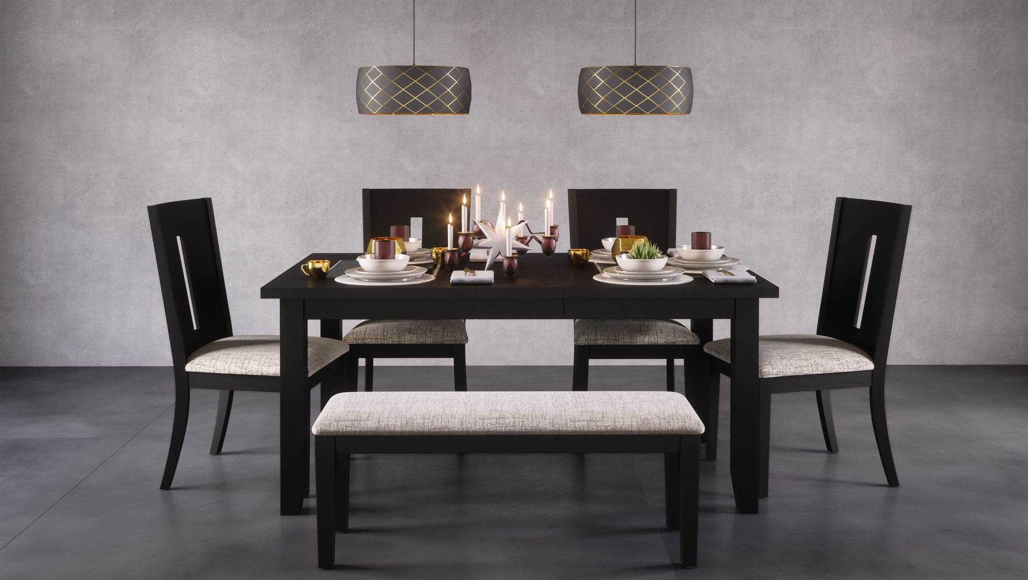 Zoey Upholstered Dining Bench - Adams Furniture