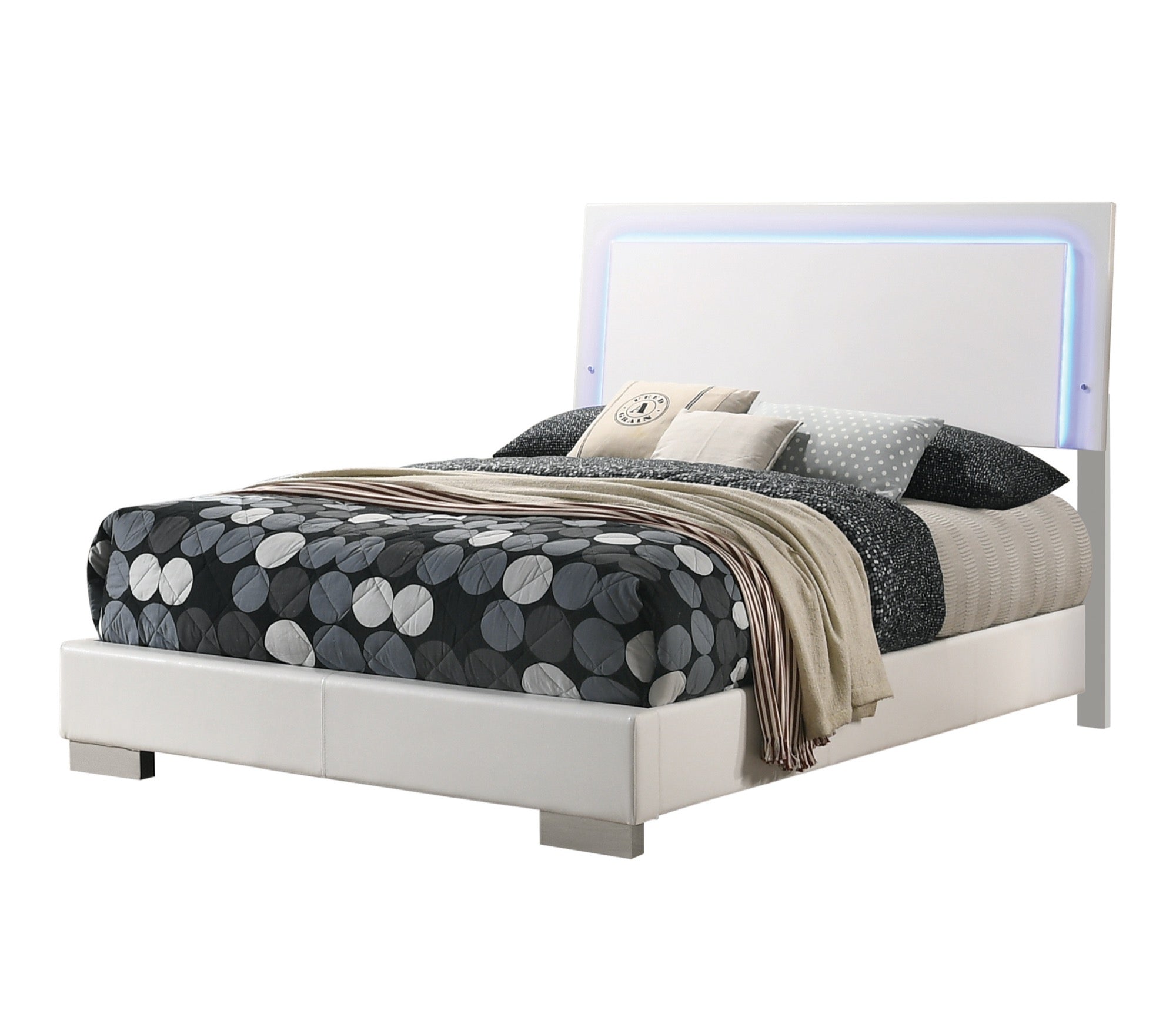 Felicity Full Bed w/ LED Light - Adams Furniture