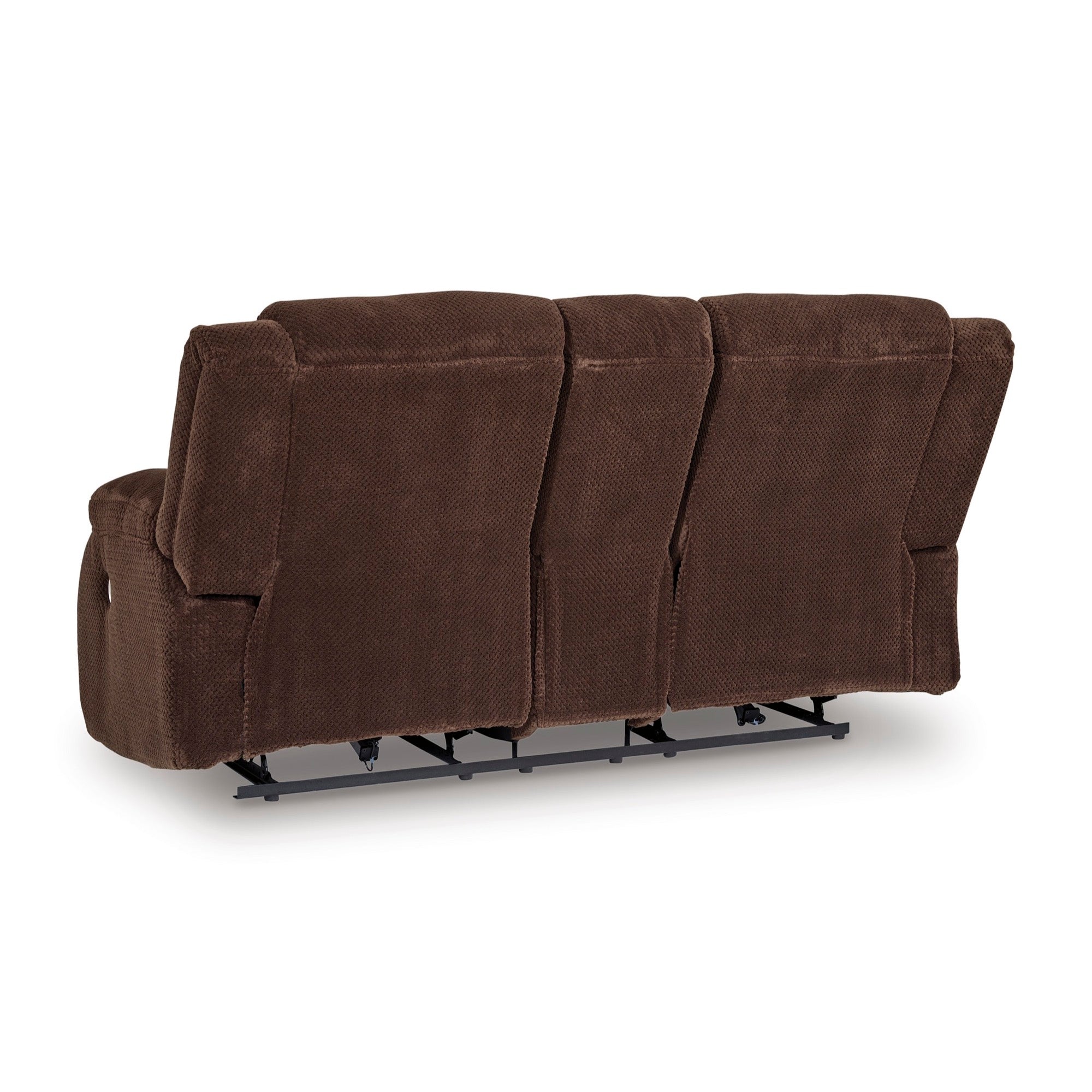 Oscar Power Reclining Loveseat with Console - Adams Furniture