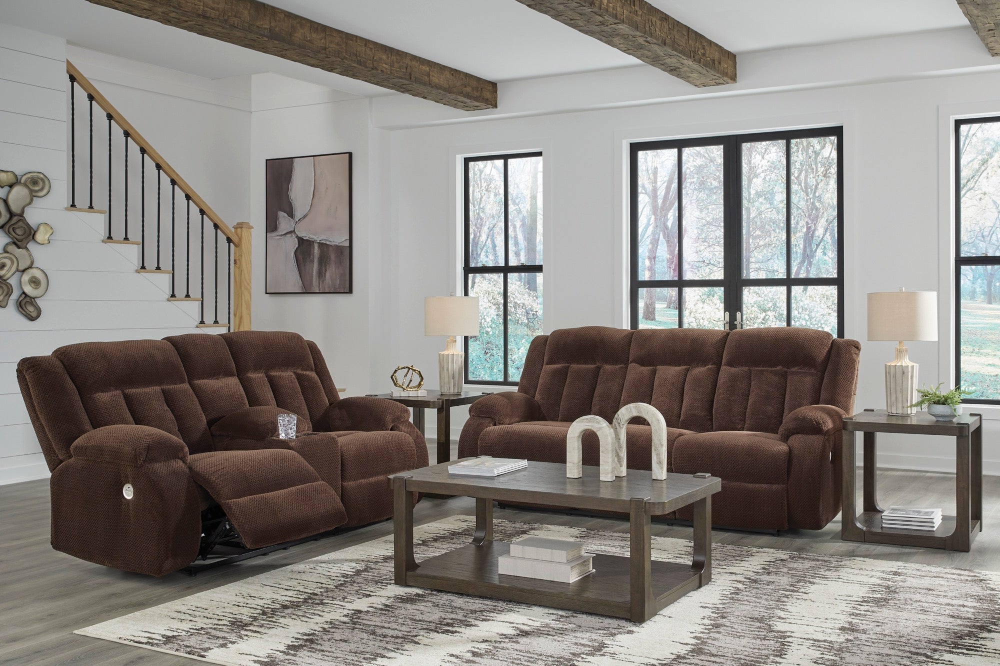 Oscar Power Reclining Living Room Set - Adams Furniture