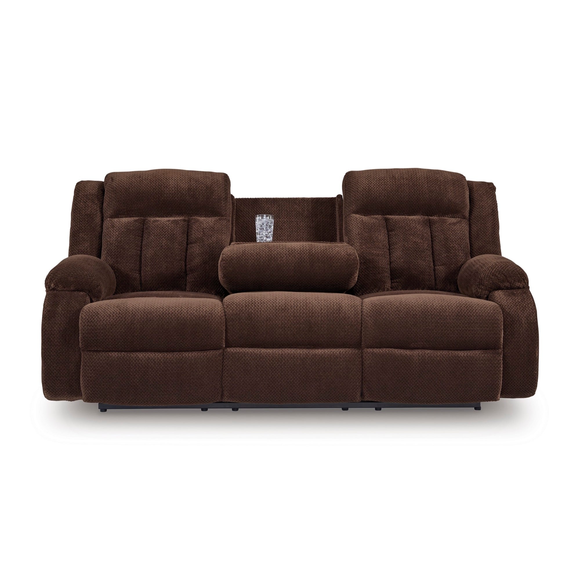 Oscar Power Reclining Sofa with Drop Down Table - Adams Furniture