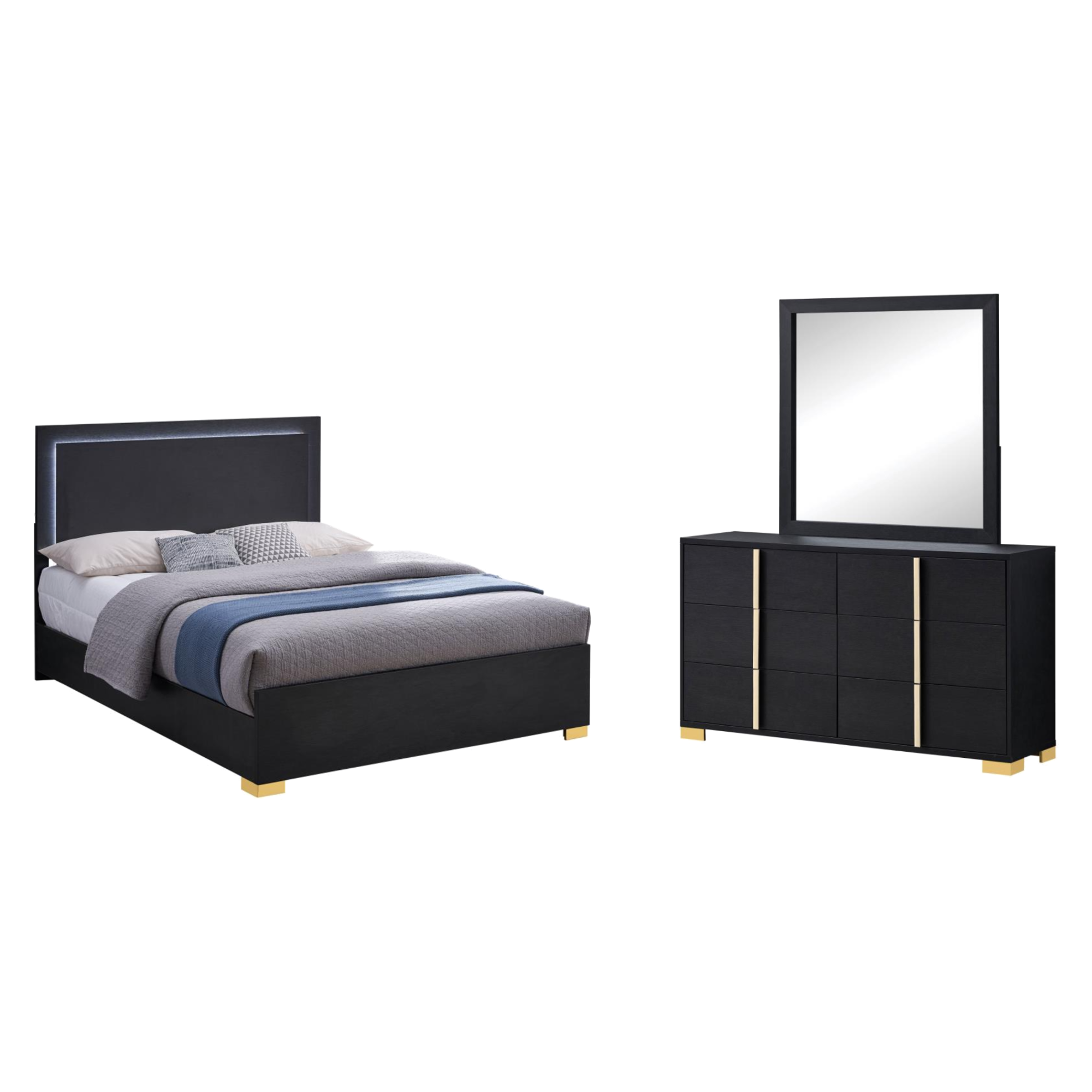 Harmony King 3 Piece Bedroom Set - Adams Furniture
