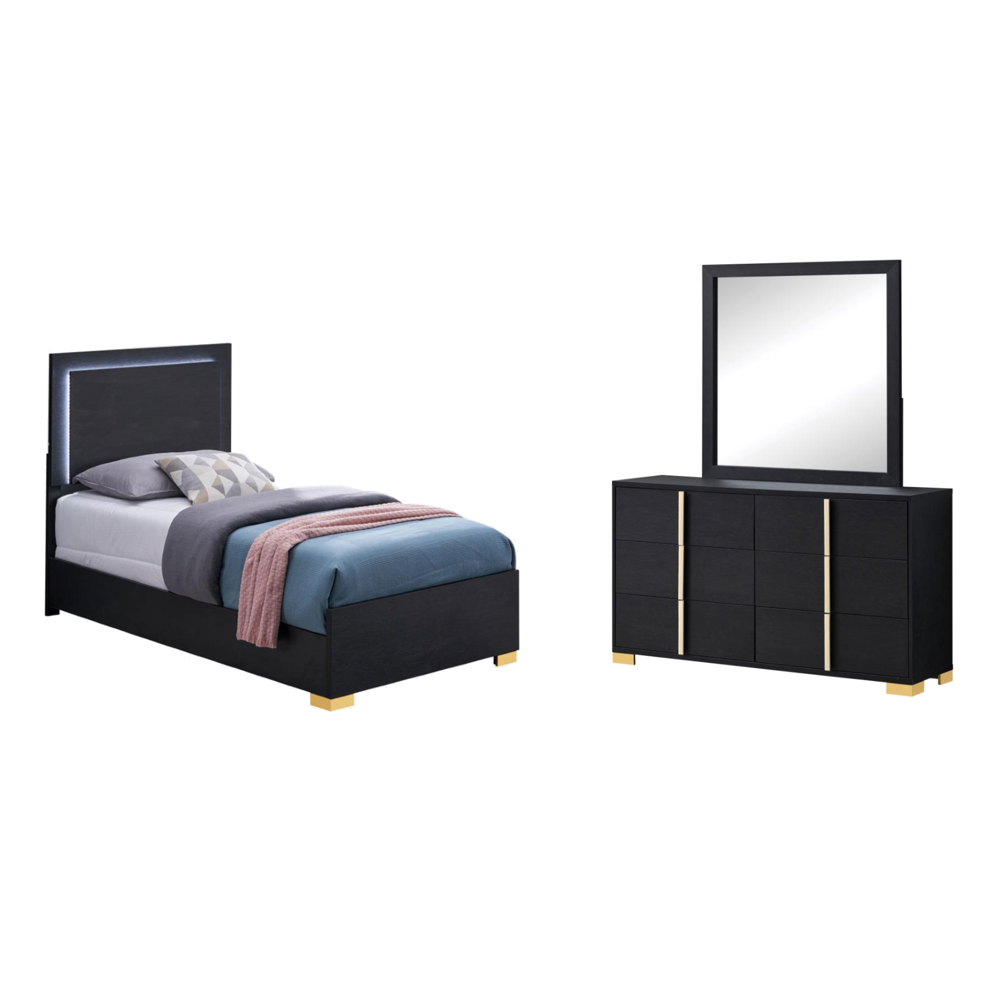 Harmony Twin 3 Piece Bedroom Set - Adams Furniture