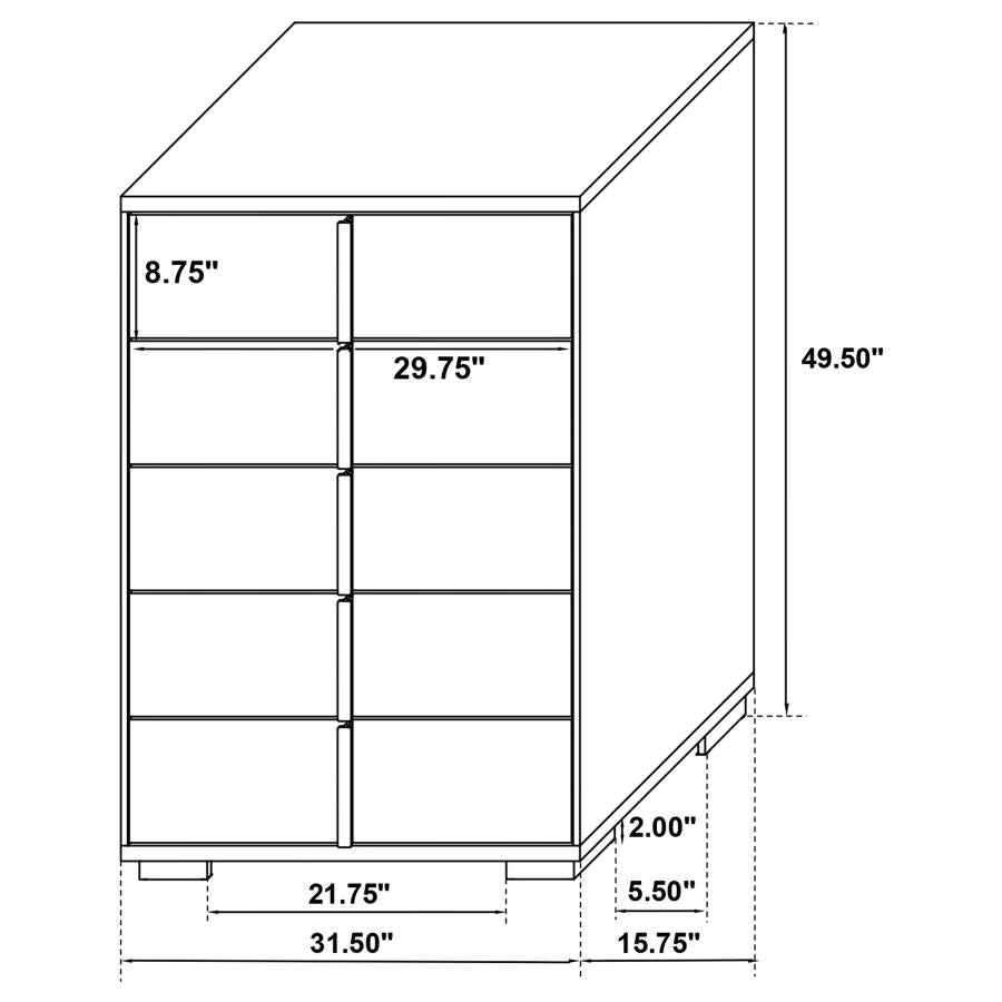 Harmony Drawer Chest - Adams Furniture