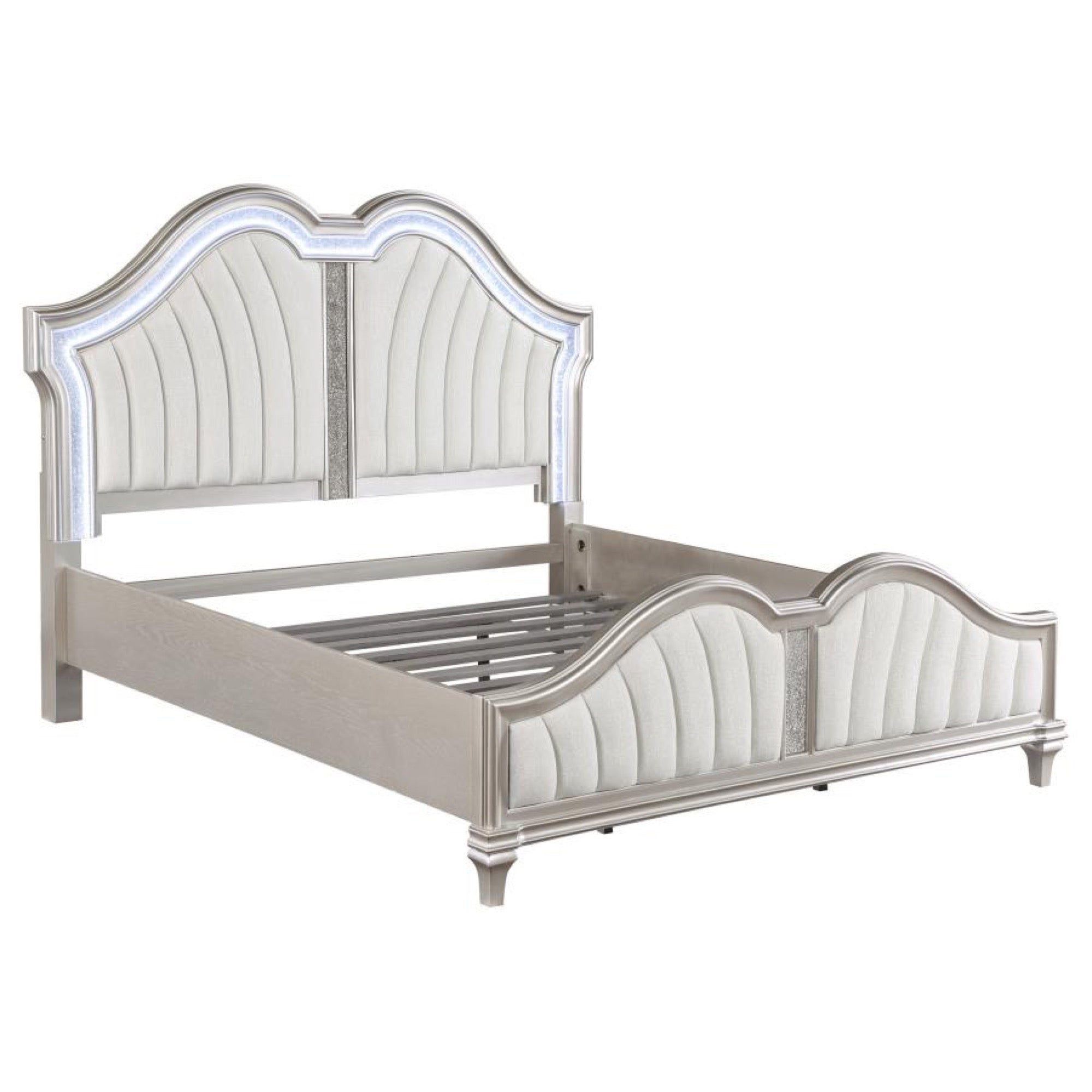 Evangeline King 5 Piece Upholstered Bedroom Set - Adams Furniture