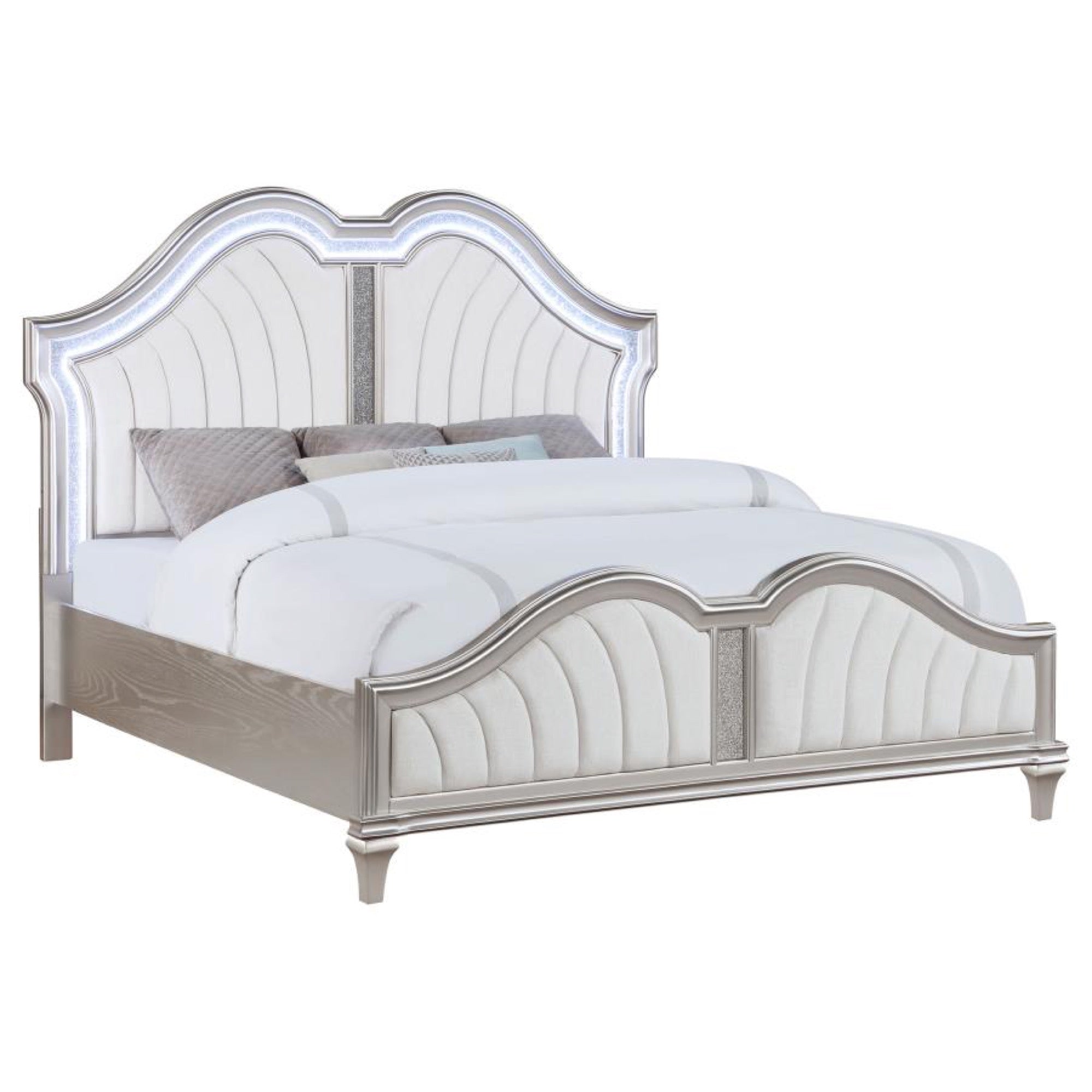 Evangeline King 3 Piece Upholstered Bedroom Set - Adams Furniture
