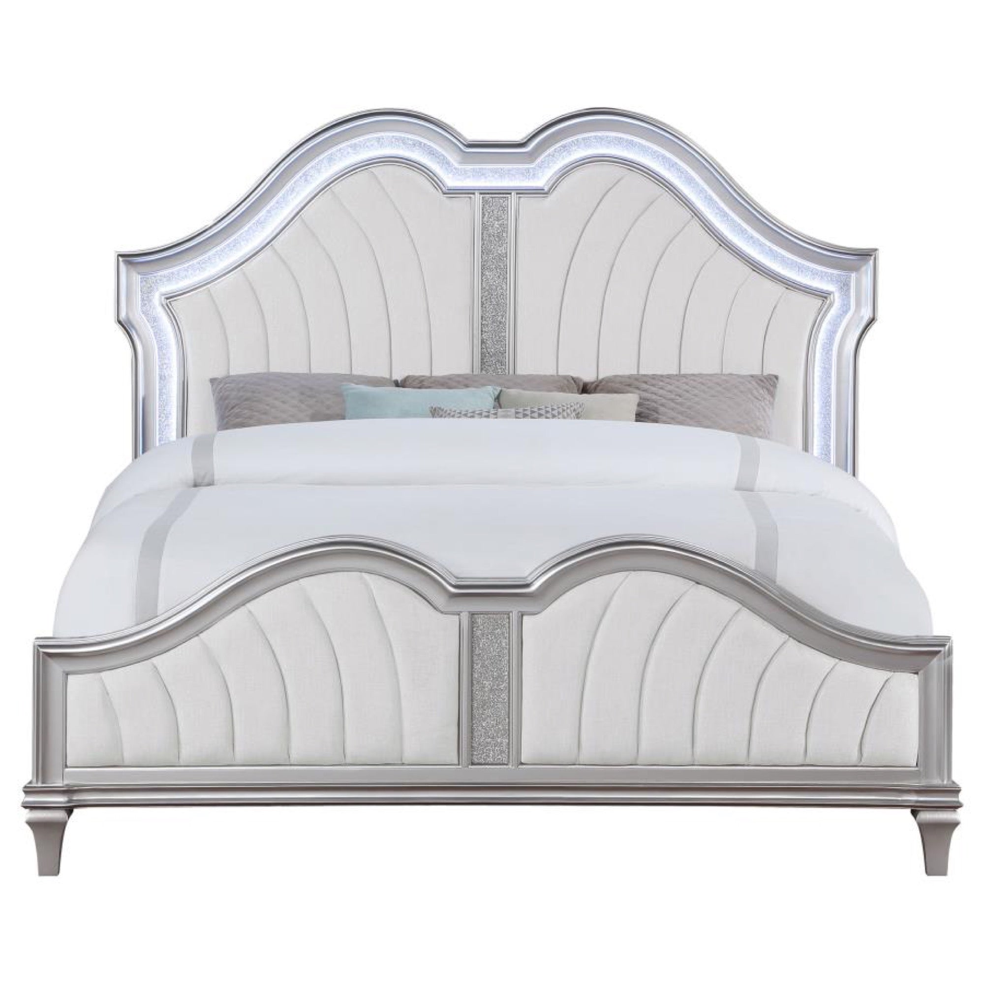 Evangeline Queen Upholstered Bed - Adams Furniture